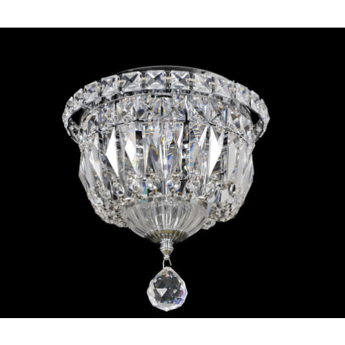 Betti 3 Light 8 inch Chrome Flush Mount Ceiling Light