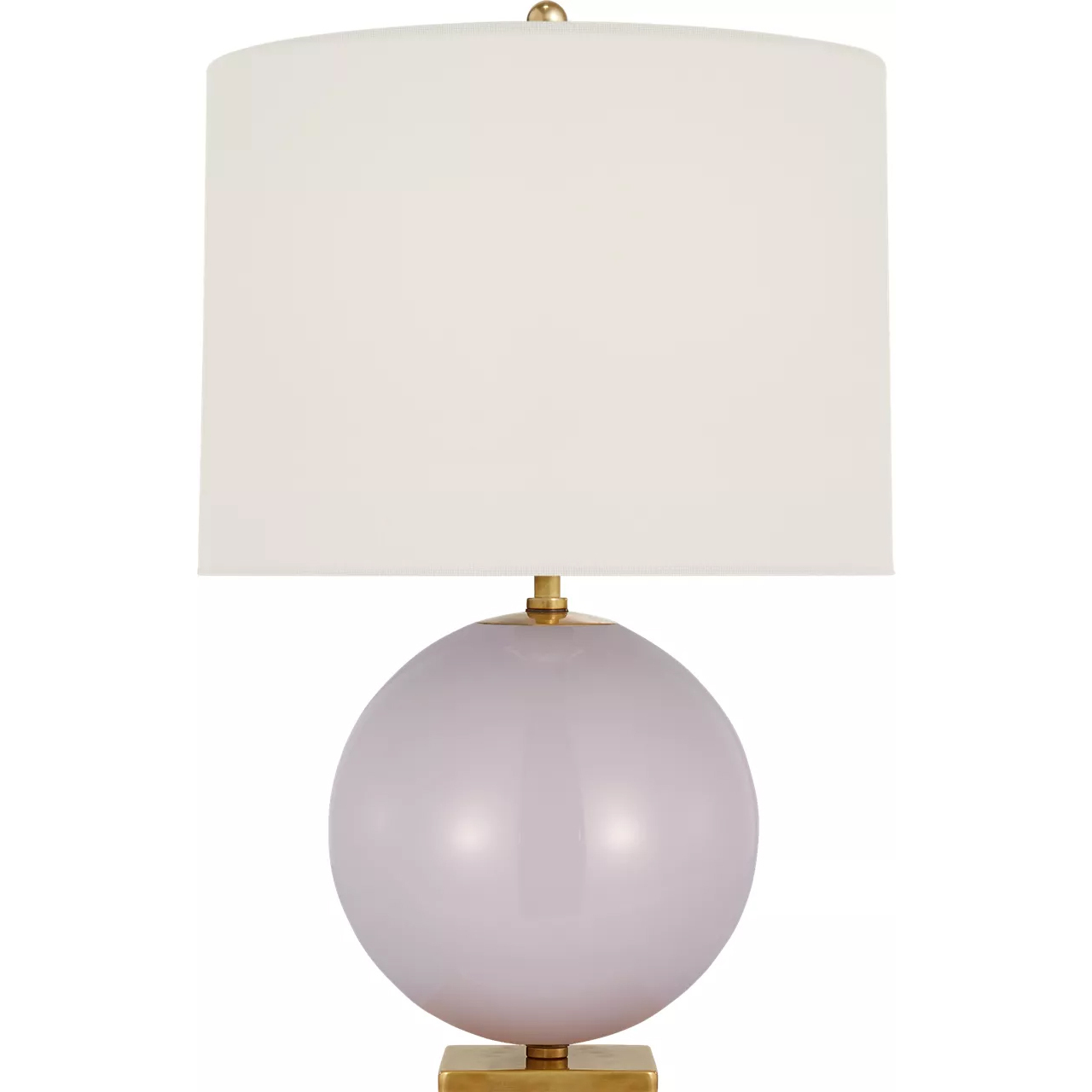 kate spade new york Elsie 25.5 inch 100 watt Lilac Table Lamp Portable Light in Cream Linen