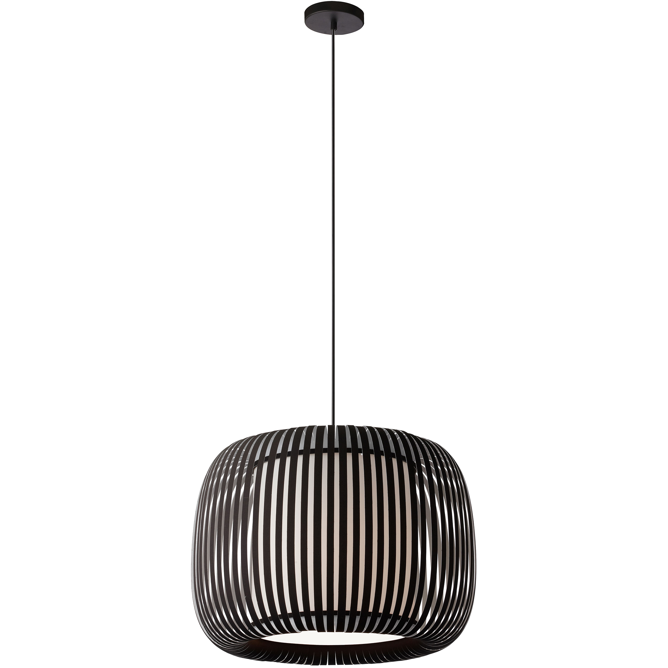 Dainolite MIA 181P 797 Mia 1 Light 18 inch Matte Black Pendant