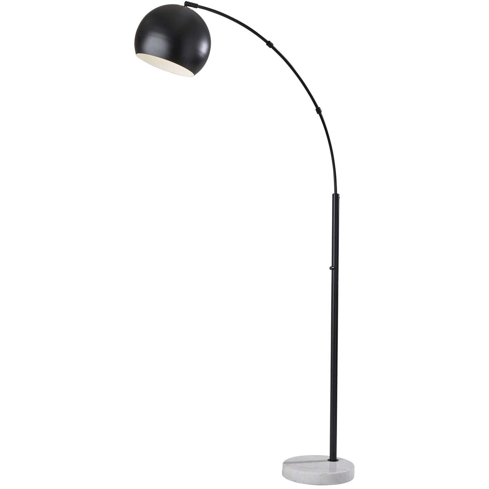Astoria 78 inch 100.00 watt Black Arc Floor Lamp Portable Light