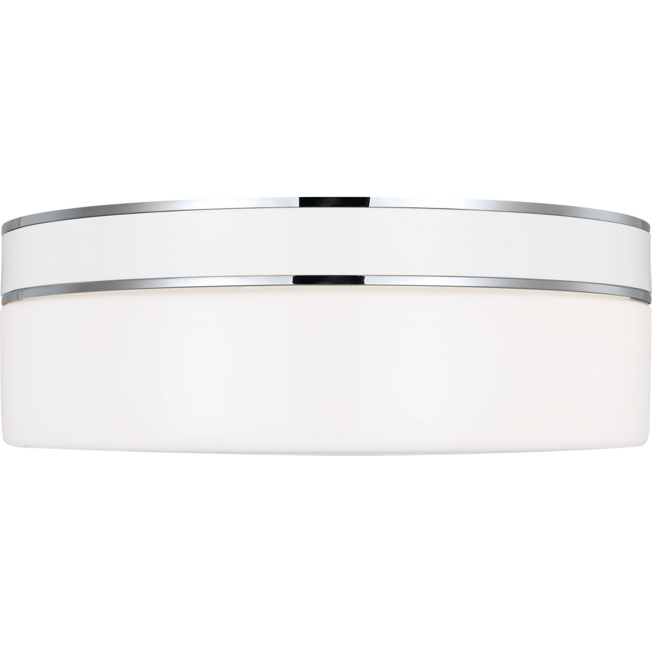 kate spade new york Monroe 2 Light 14 inch Polished Nickel Flush Mount Ceiling Light in Polished Nickel / Gloss White