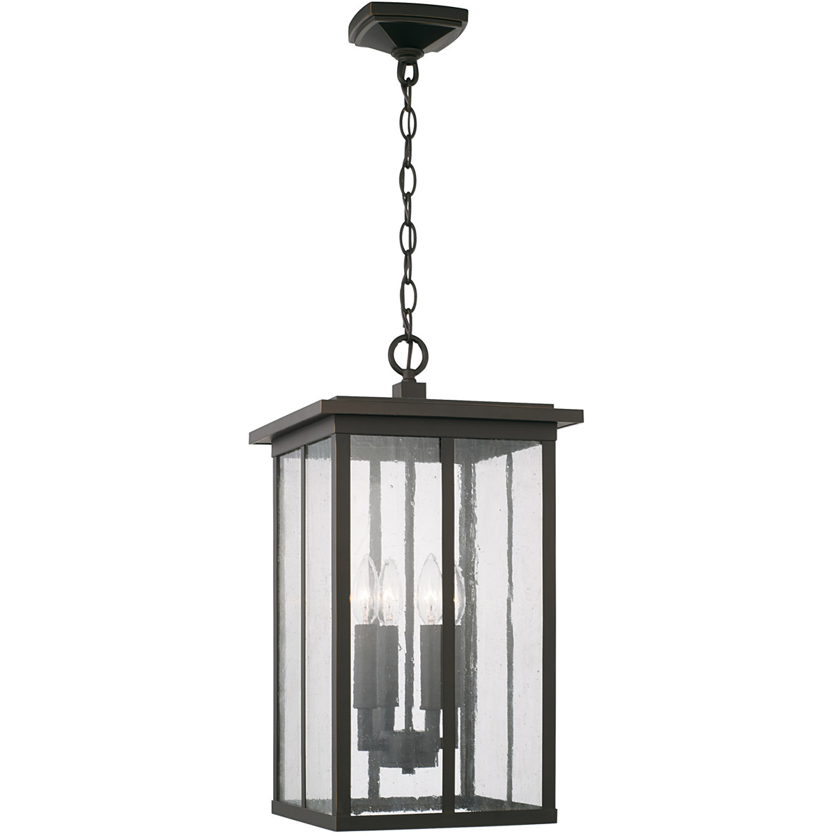 Barrett 4 Light 11.5 inch Oiled Bronze Outdoor Hanging Lantern