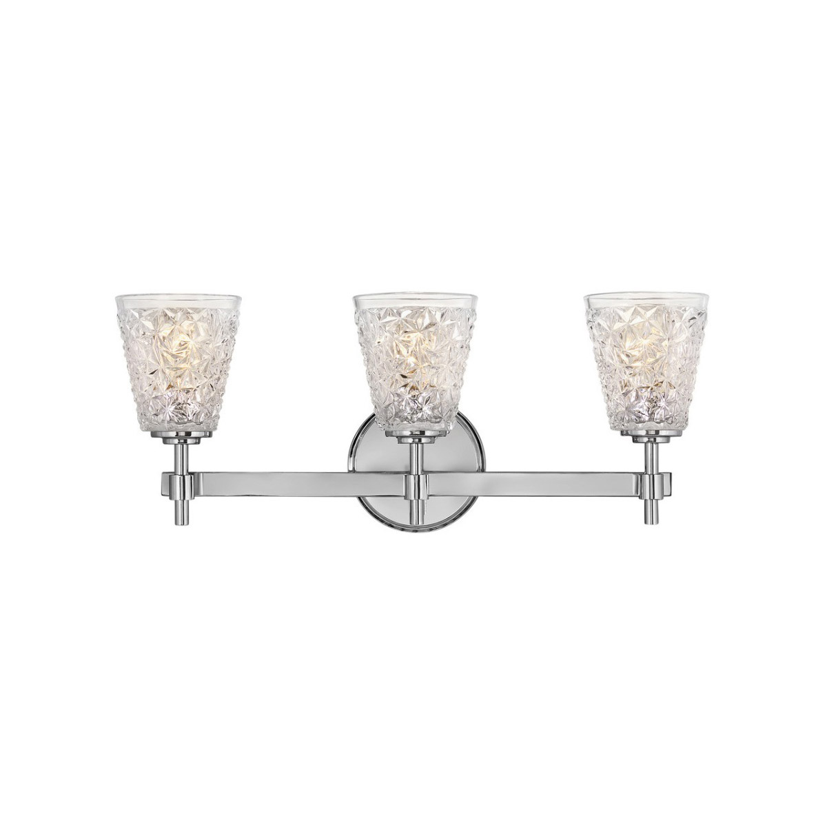 Amabelle 3 Light 23.5 inch Chrome Vanity Light Wall Light