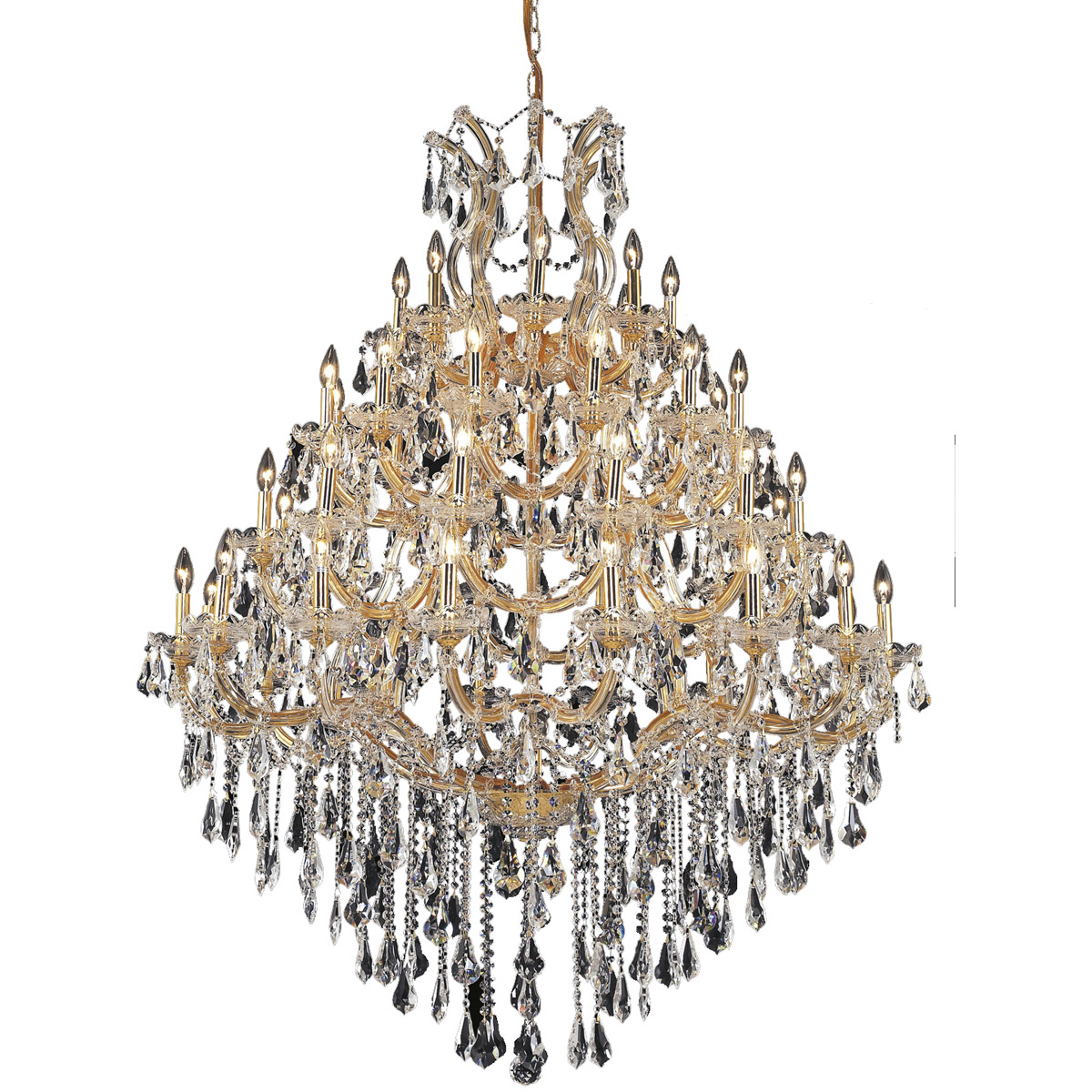 Maria Theresa 49 Light 46 inch Gold Foyer Ceiling Light in Clear