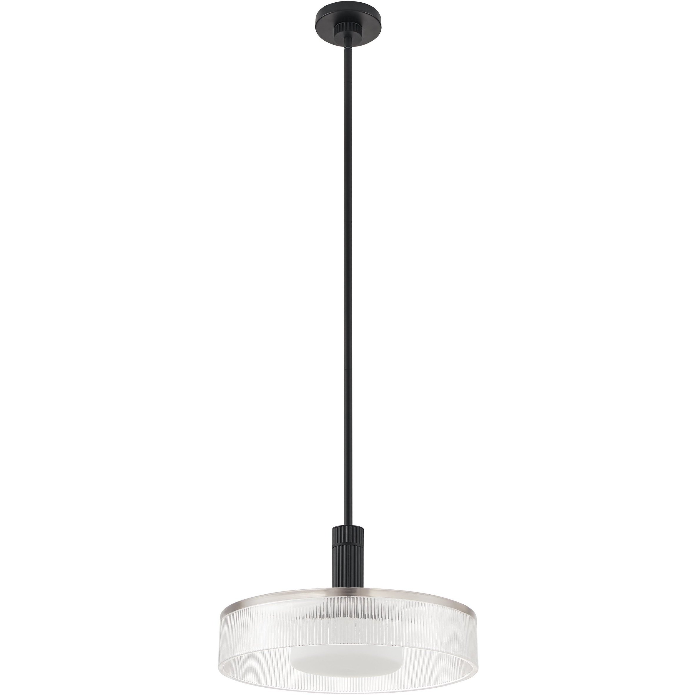 Como 1 Light 18 inch Matte Black Convertible Pendant Ceiling Light