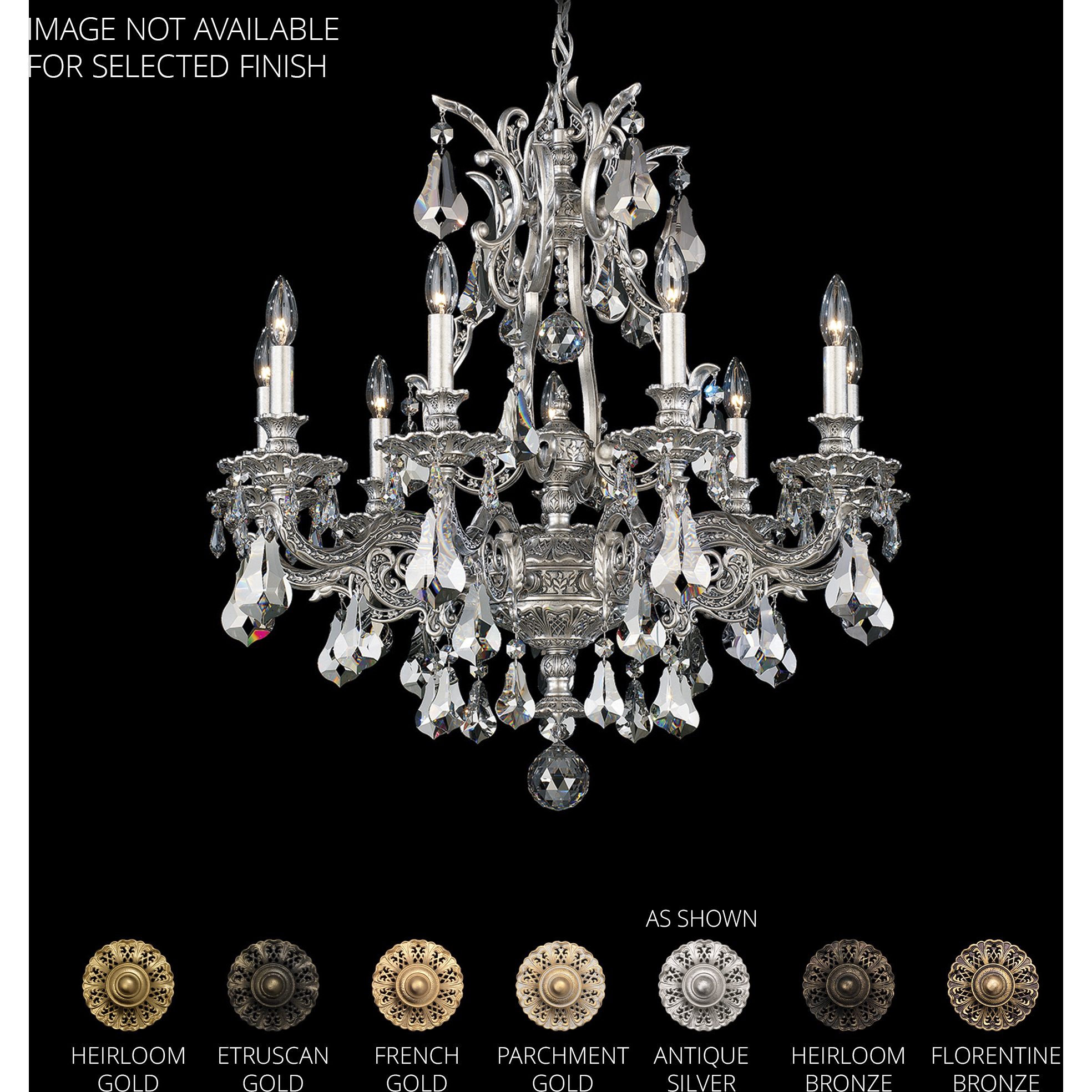 Sophia 9 Light Florentine Bronze Chandelier Ceiling Light in Heritage, Florentine Bronze Cast