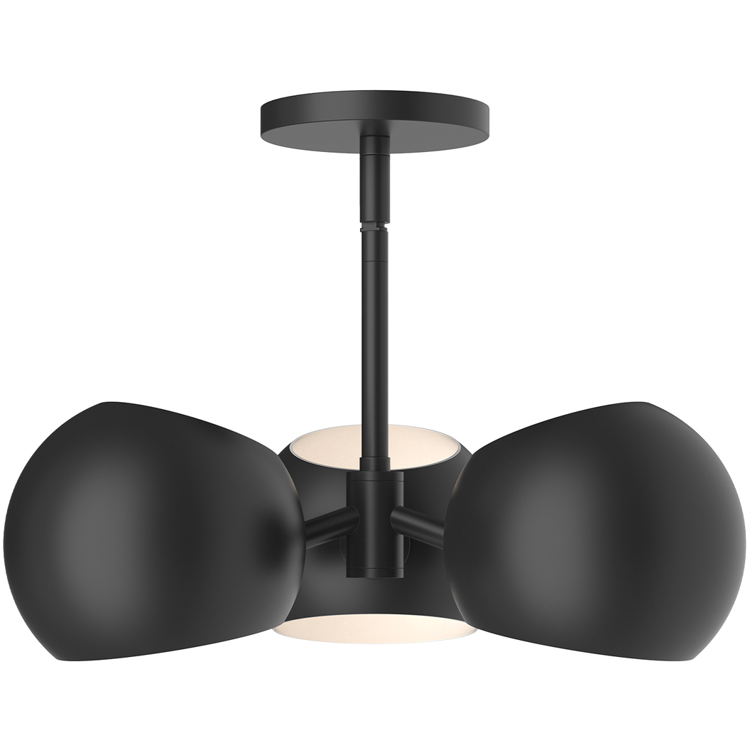 Alora Mood Willow 3 Light 16 inch Matte Black Pendant Ceiling Light