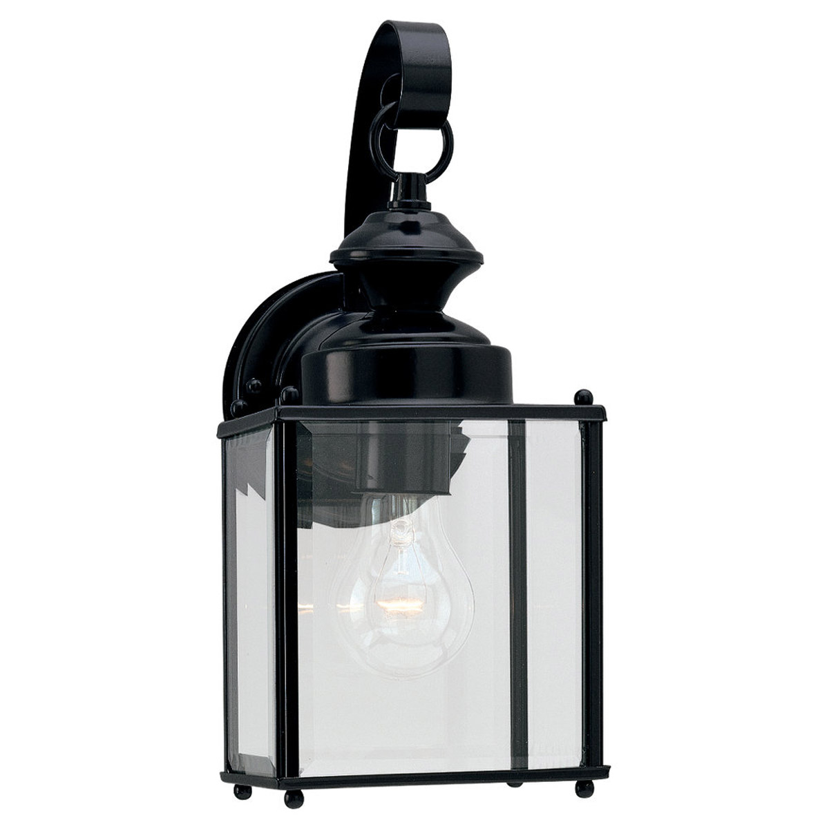 Jamestowne 1 Light 12.5 inch Black Outdoor Wall Lantern, Medium