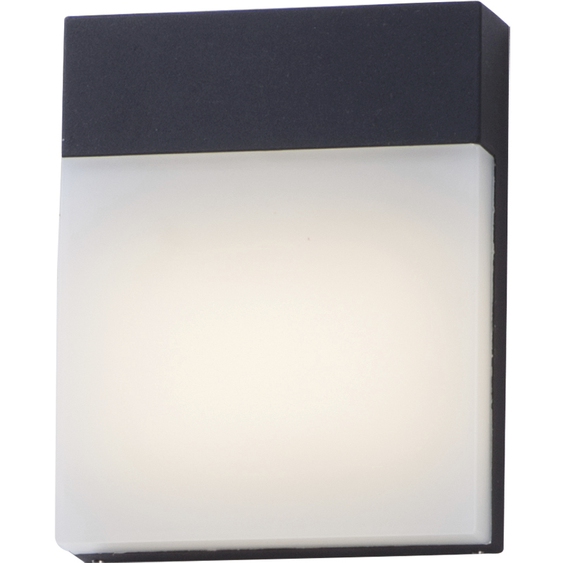 Eyebrow LED 7.75 inch Black Outdoor Wall Mount