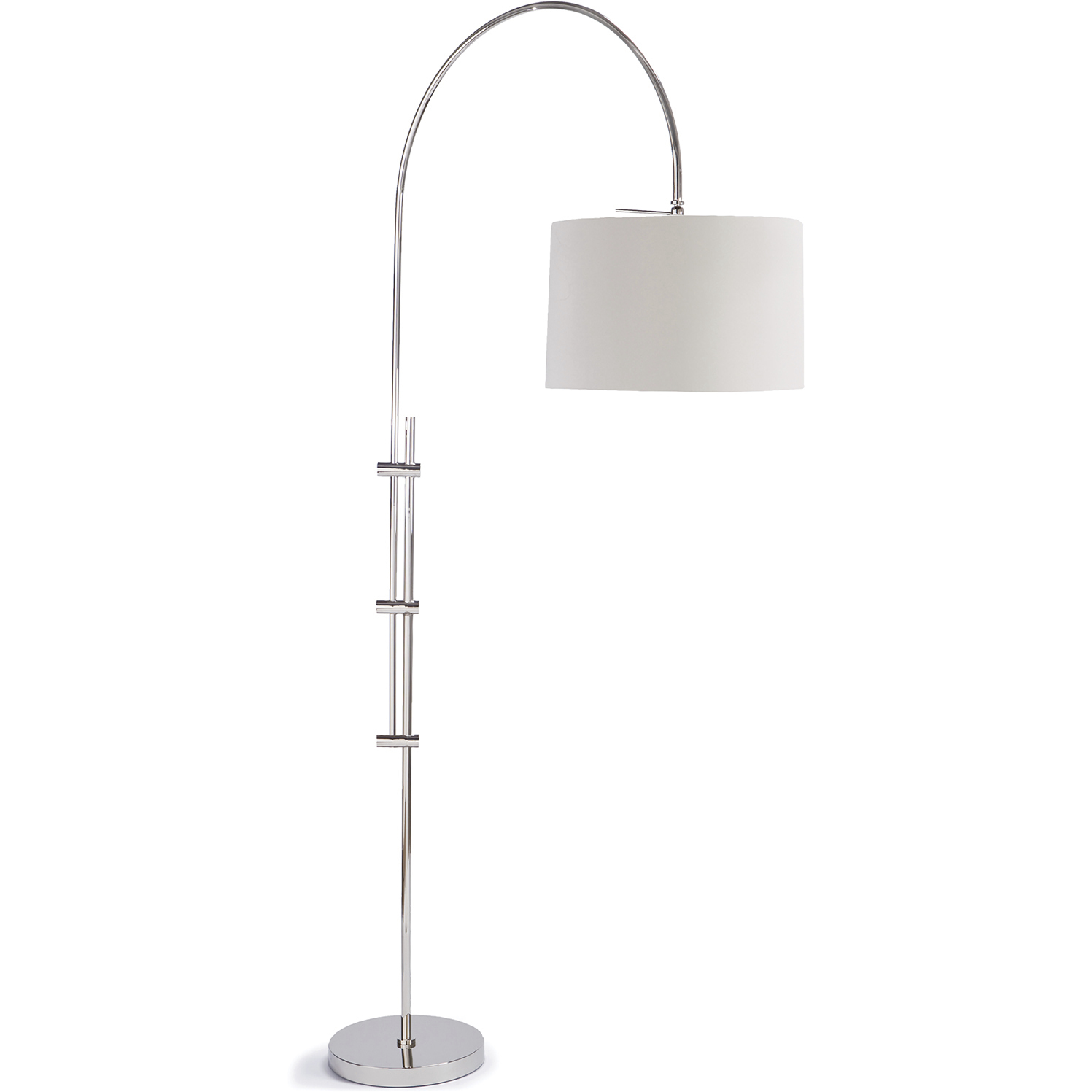 Regina Andrew Arc 84 inch 100.00 watt Polished Nickel Floor Lamp Portable Light 14-1004PN - Open Box