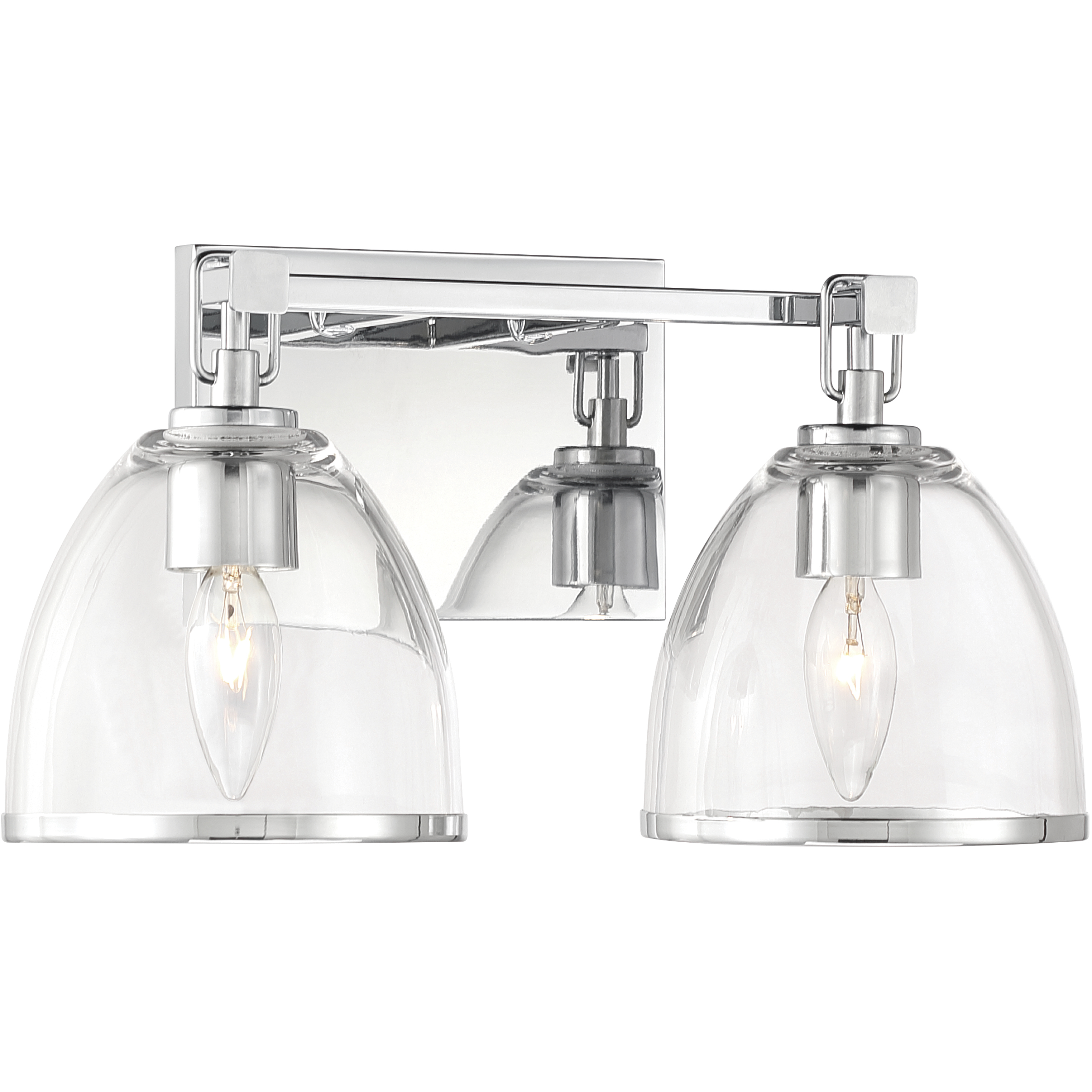 Wynnfrost 2 Light 15 inch Chrome Vanity Wall Light
