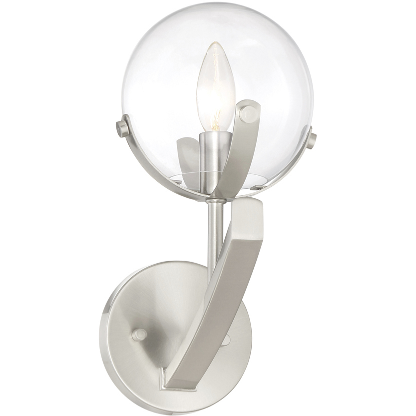 Spyglass 1 Light 6.35 inch Satin Platinum Wall Sconce Wall Light
