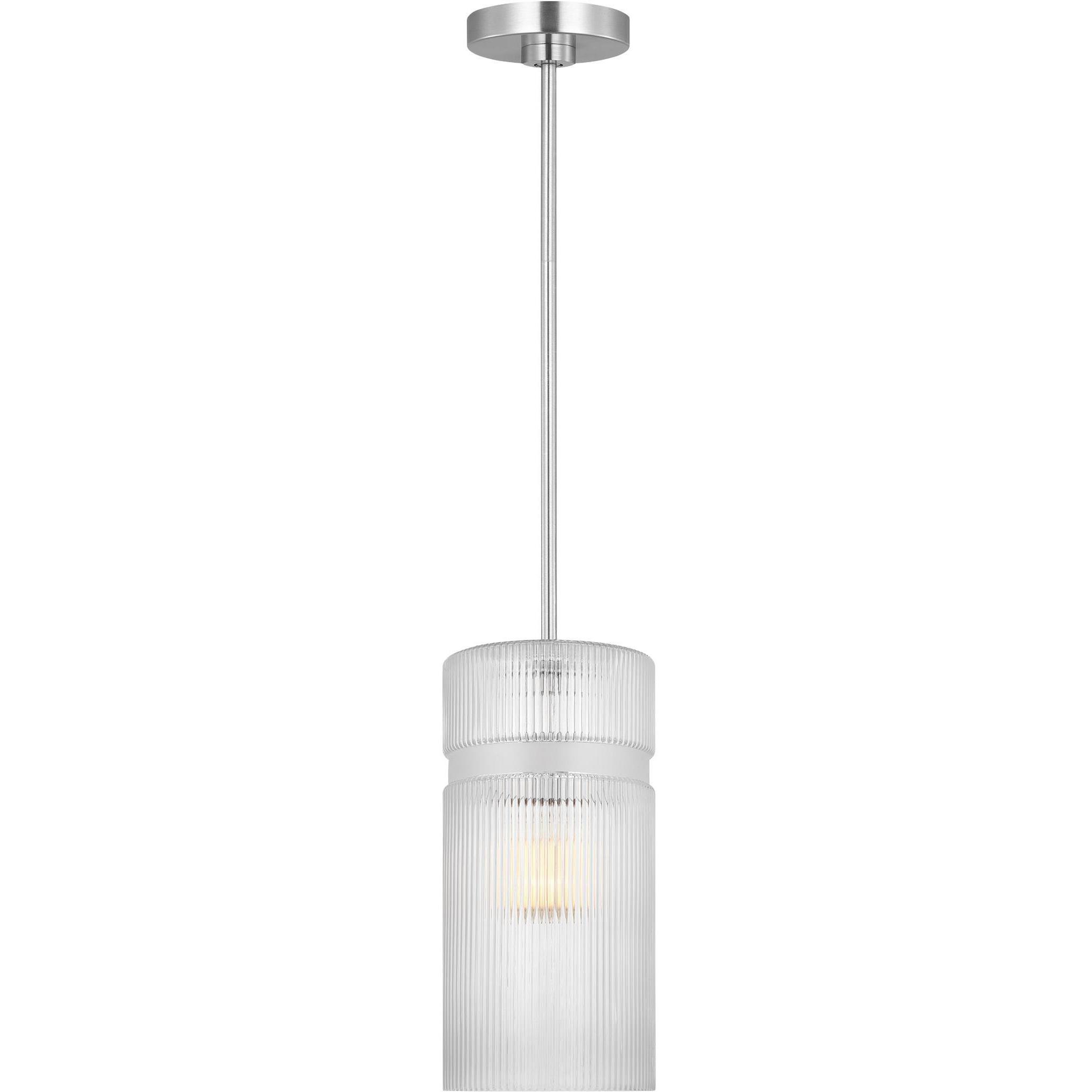 Drew & Jonathan Liouet 1 Light 7 inch Brushed Nickel Pendant Ceiling Light, Small