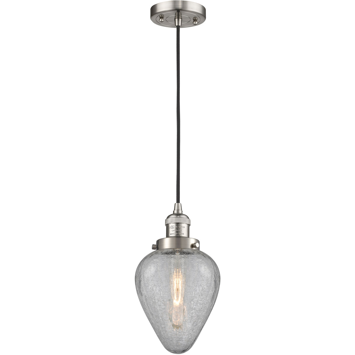 Franklin Restoration Geneseo 1 Light 7 inch Brushed Satin Nickel Mini Pendant Ceiling Light, Franklin Restoration