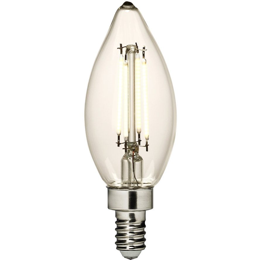 Branded Lamps LED T - Torpedo C - E12 Candelabra 4 watt 120 3000K Light Bulb