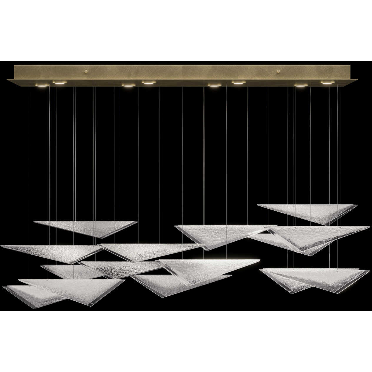 Volo 8 Light 58 inch Gold Pendant Ceiling Light