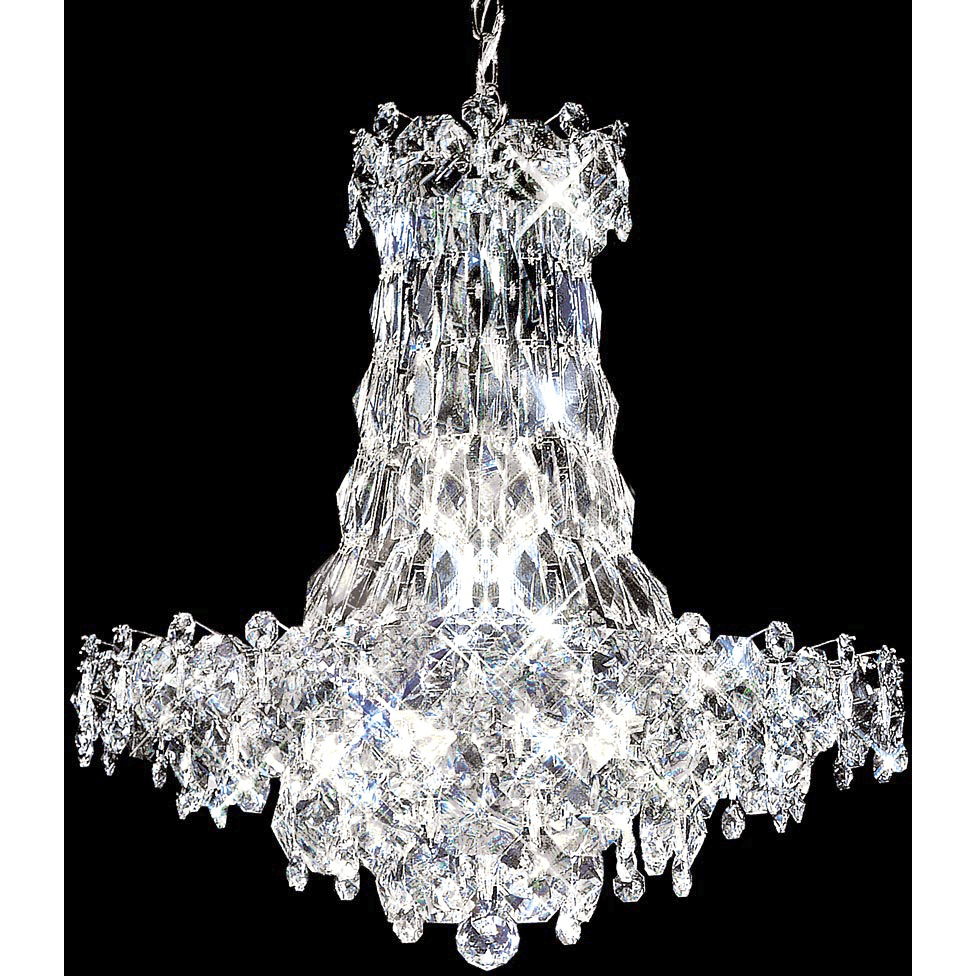 Continental Fashion 16 Light 25 inch Silver Chandelier Ceiling Light