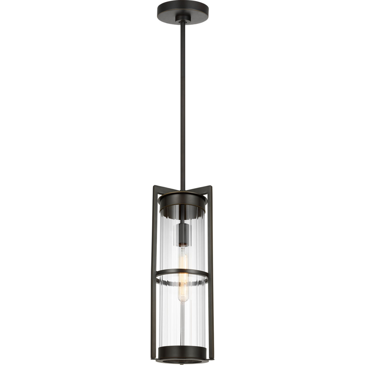 Alcona 1 Light 7 inch Antique Bronze Outdoor Pendant Lantern