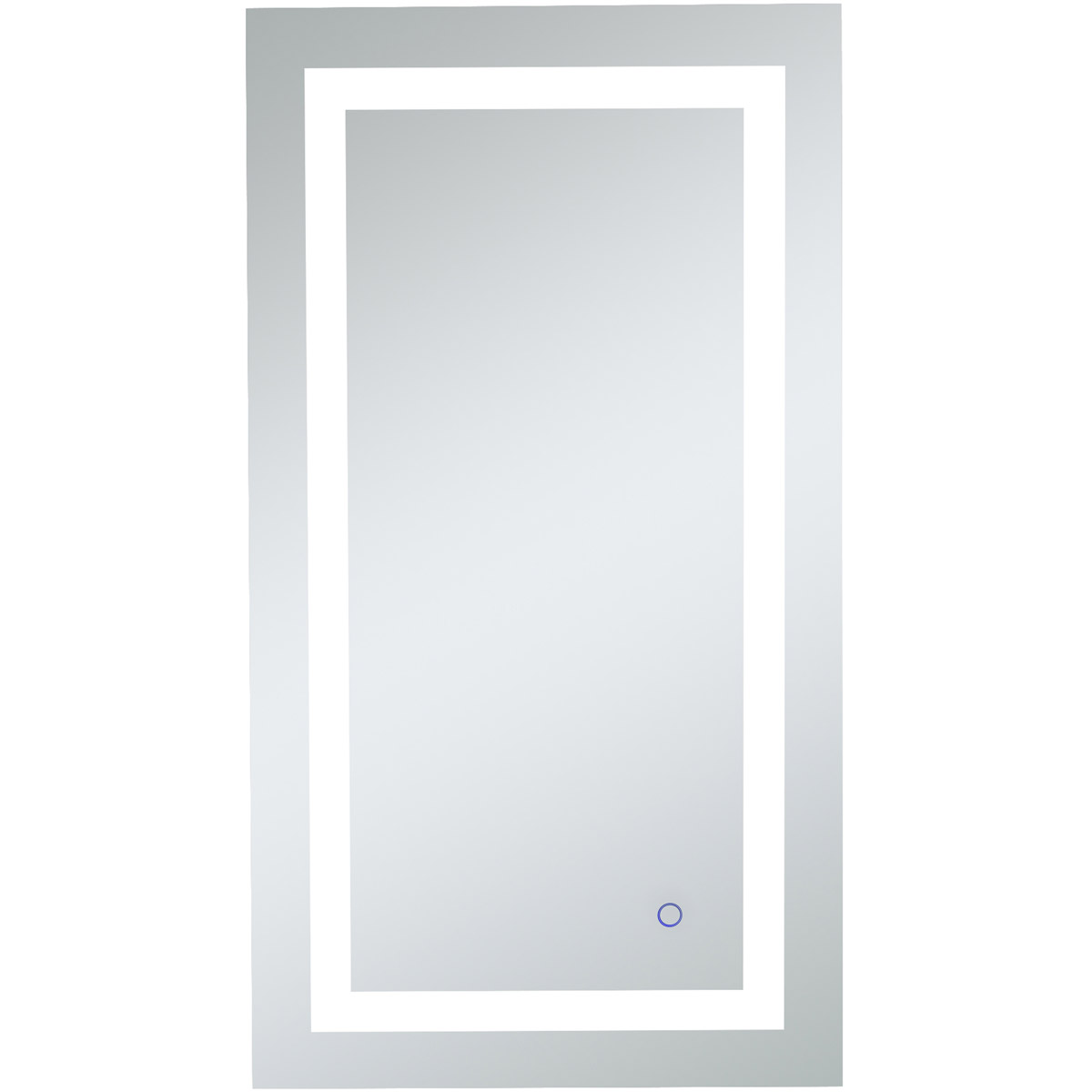 Helios 36 X 20 inch Silver Lighted Wall Mirror