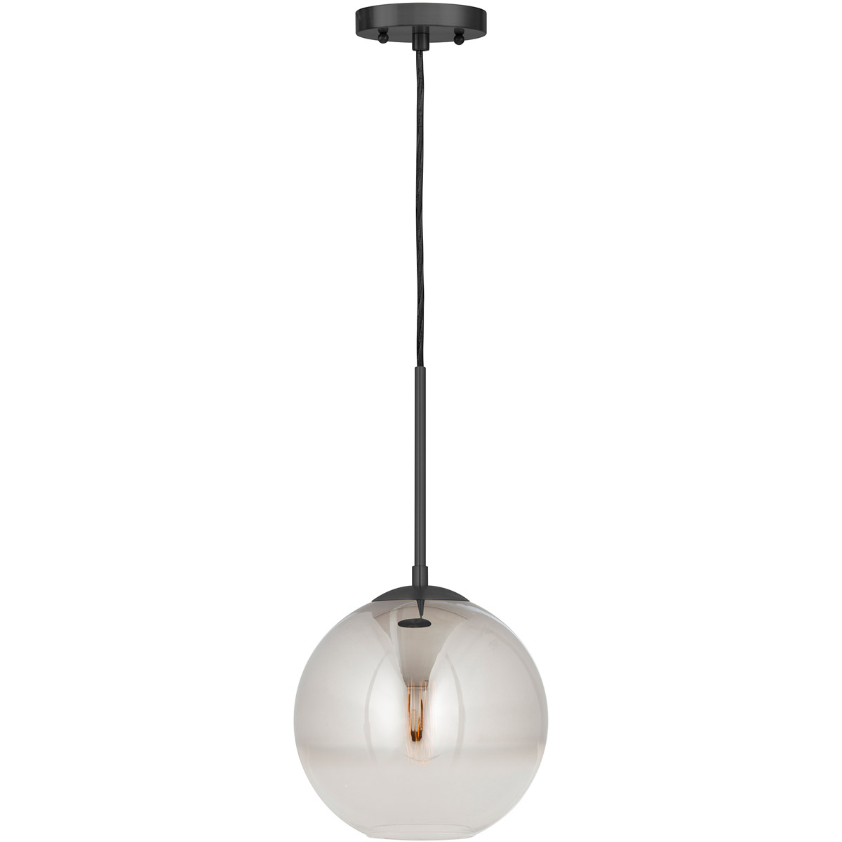 Callisto 1 Light 12 inch Black Pendant Ceiling Light