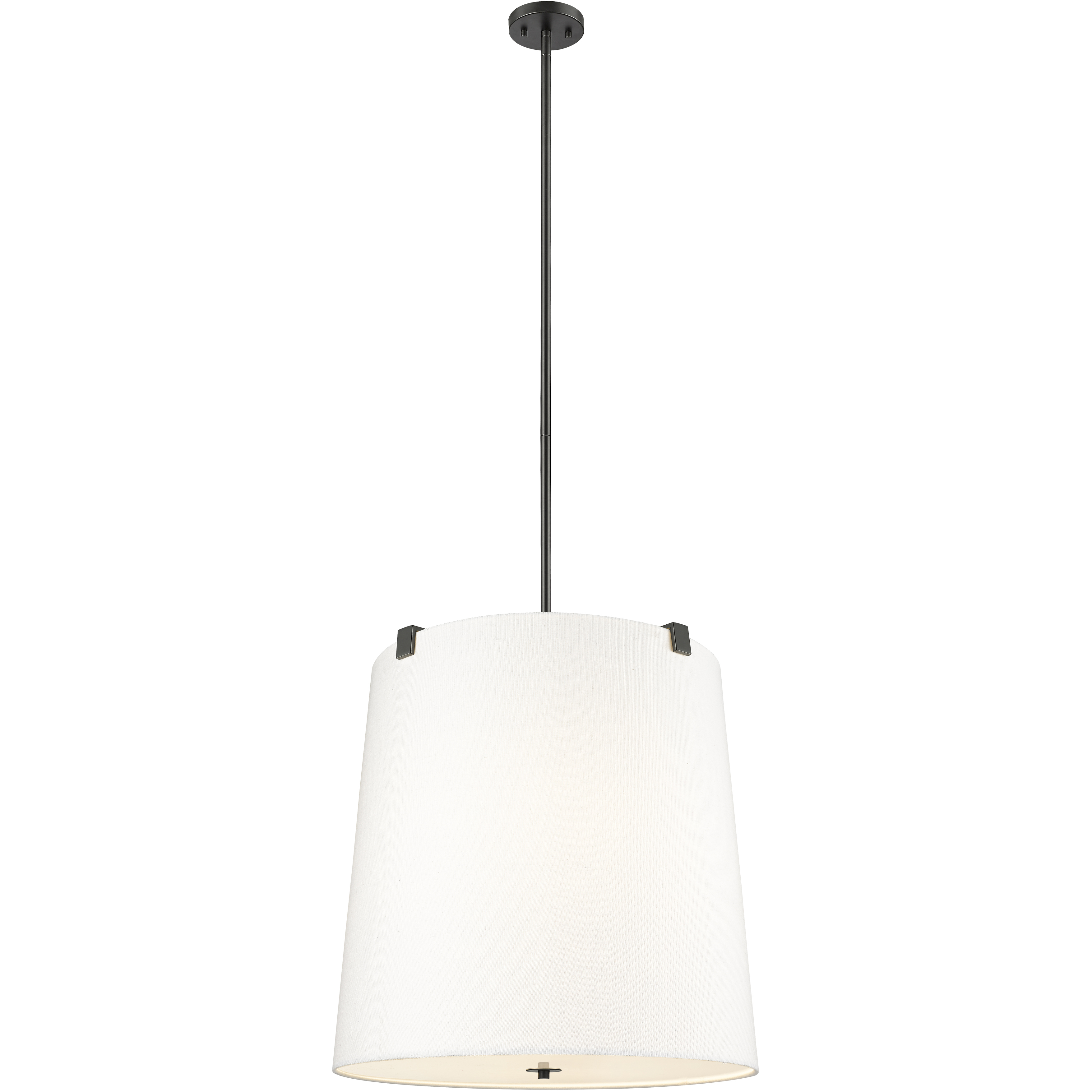 Z-Lite 3501P24-MB Weston 6 Light 24 inch Matte Black Pendant Ceiling Light