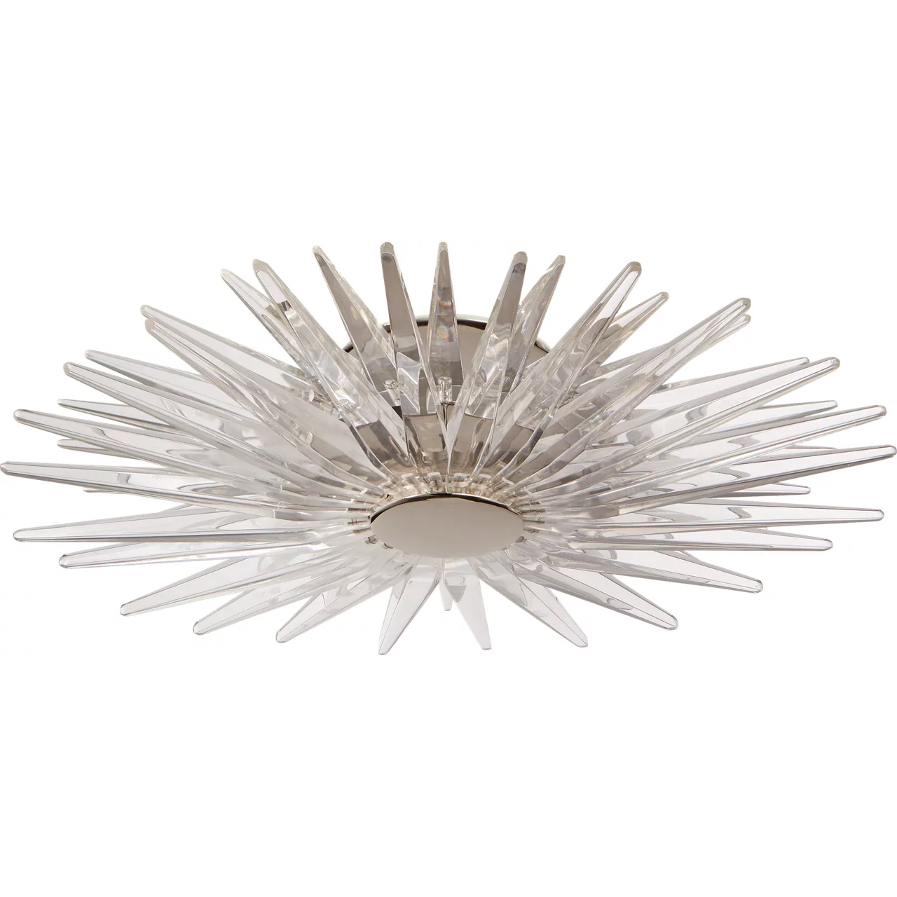 Chapman & Myers Quincy2 LED 17.25 inch Polished Nickel Flush Mount Ceiling Light, Small