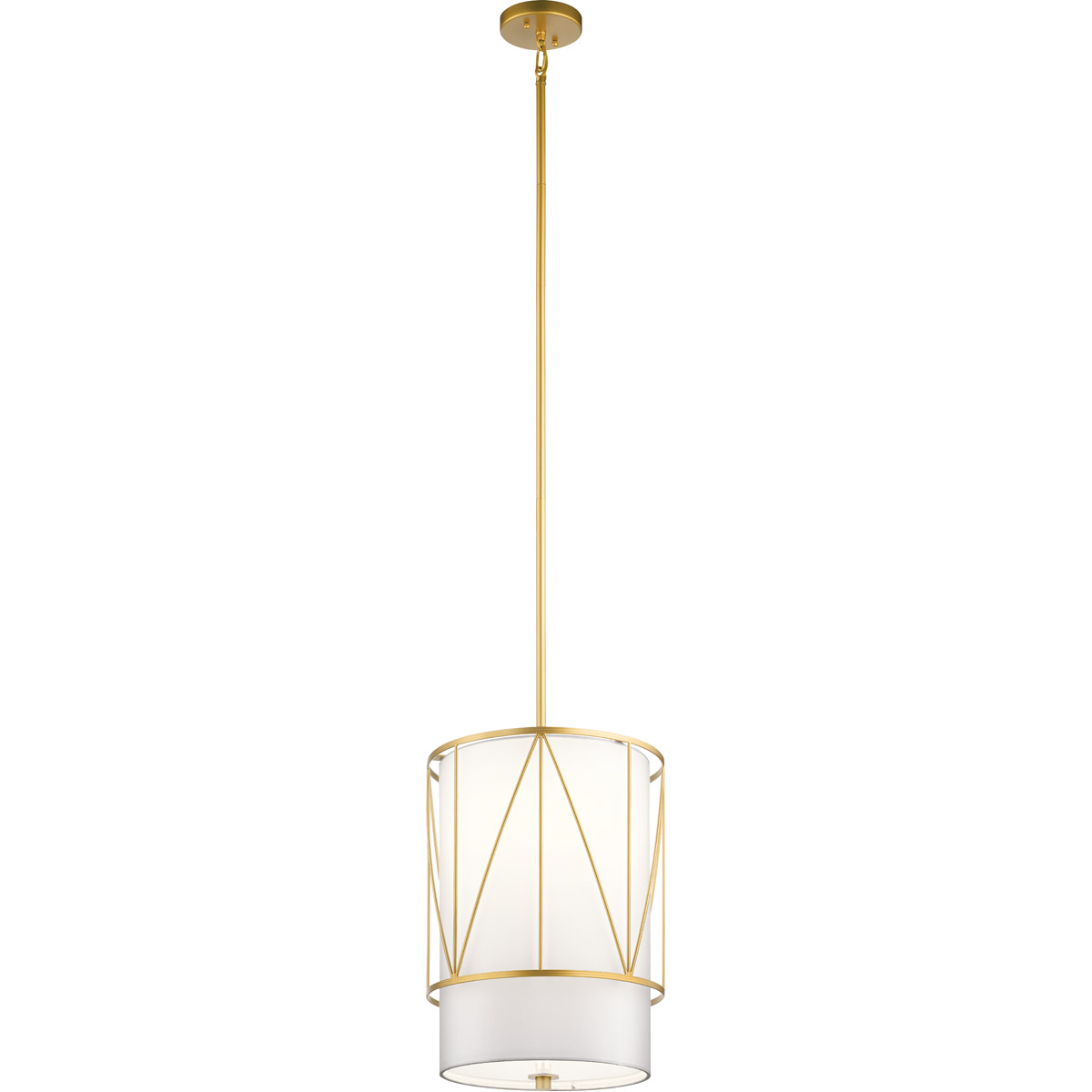 Birkleigh 1 Light 12 inch Classic Gold Pendant Ceiling Light