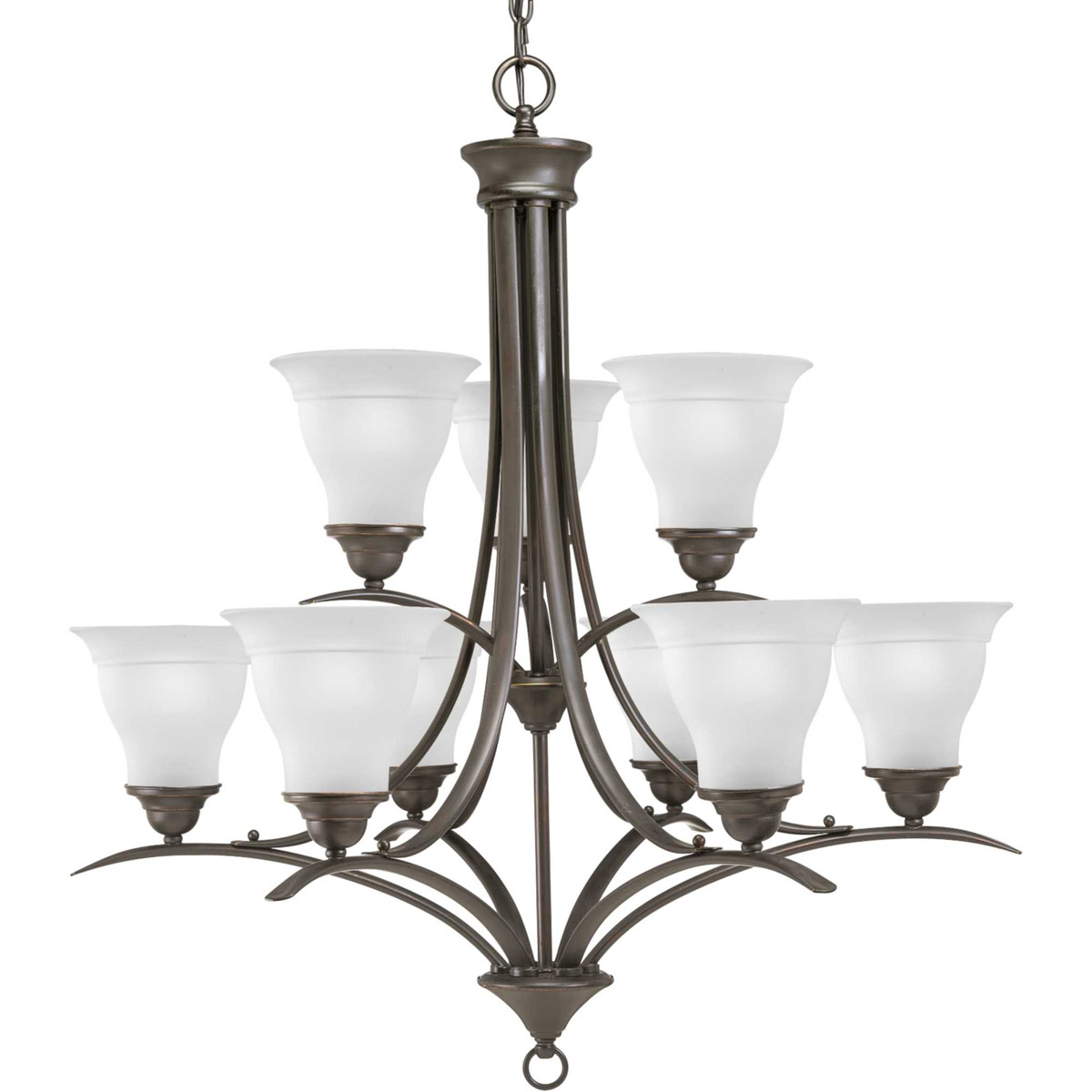 Trinity 9 Light 30 inch Antique Bronze Chandelier Ceiling Light