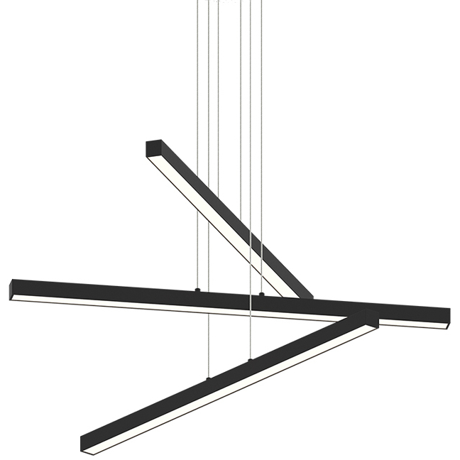 Presley LED 37 inch Matte Black Chandelier Ceiling Light
