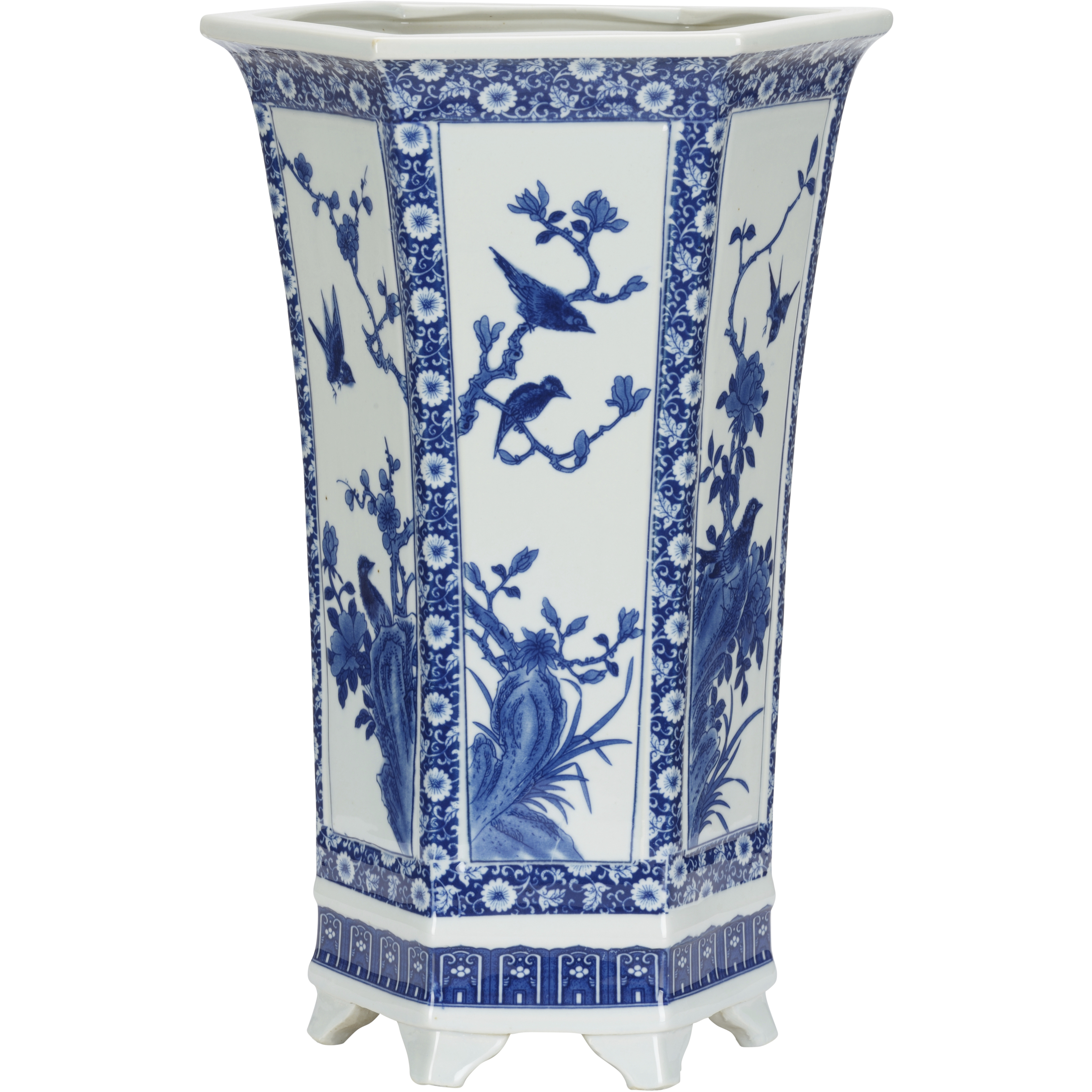 Meiling Song Bird 16.5 X 11 inch Vase