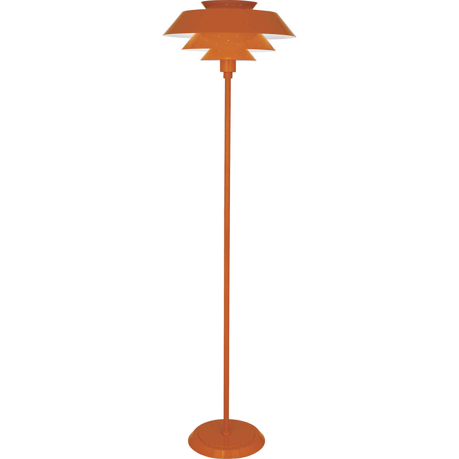 Pierce 60.38 inch 150 watt Tangerine Floor Lamp Portable Light