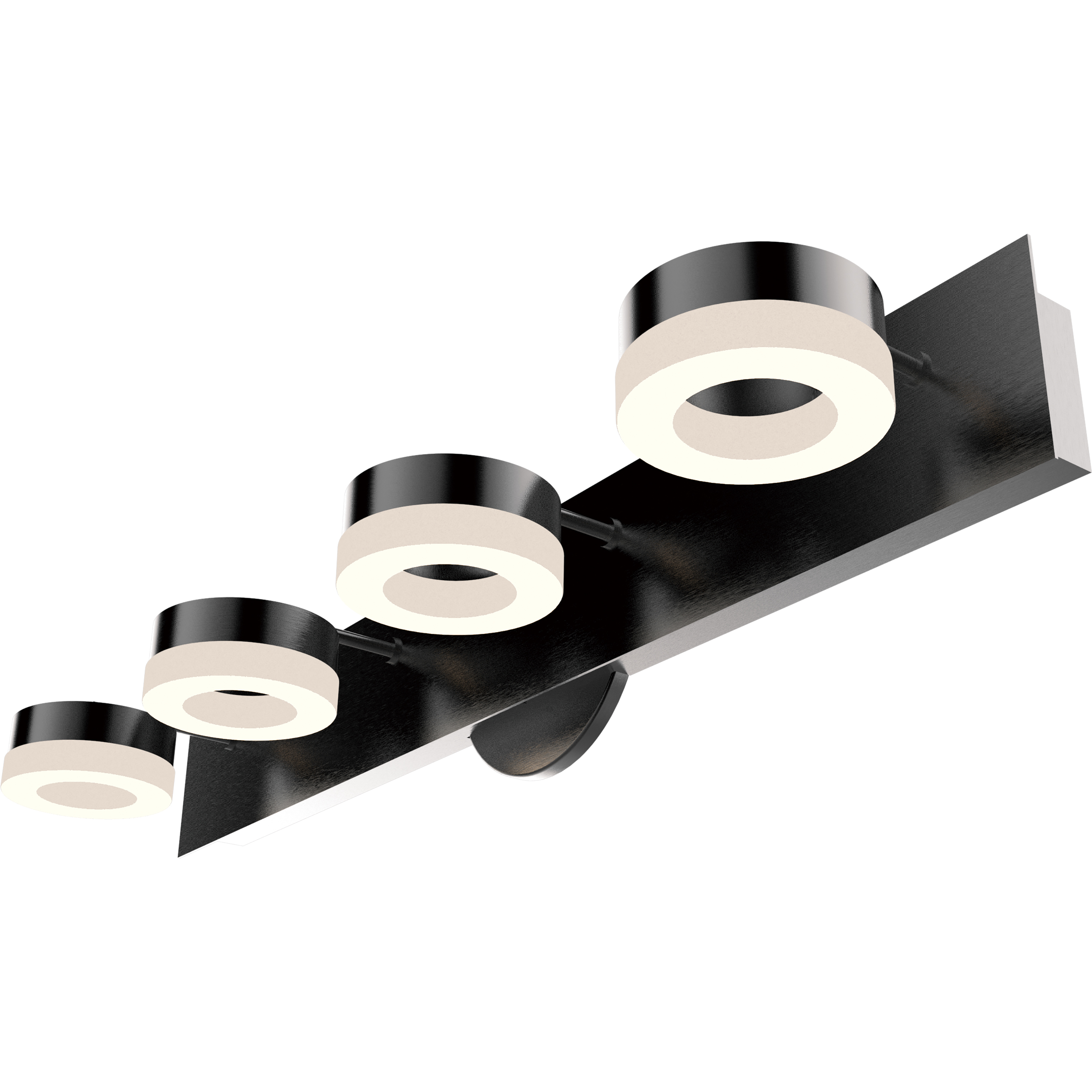 Variety 4 Light 23 inch Satin Dark Gray Vanity Light Wall Light