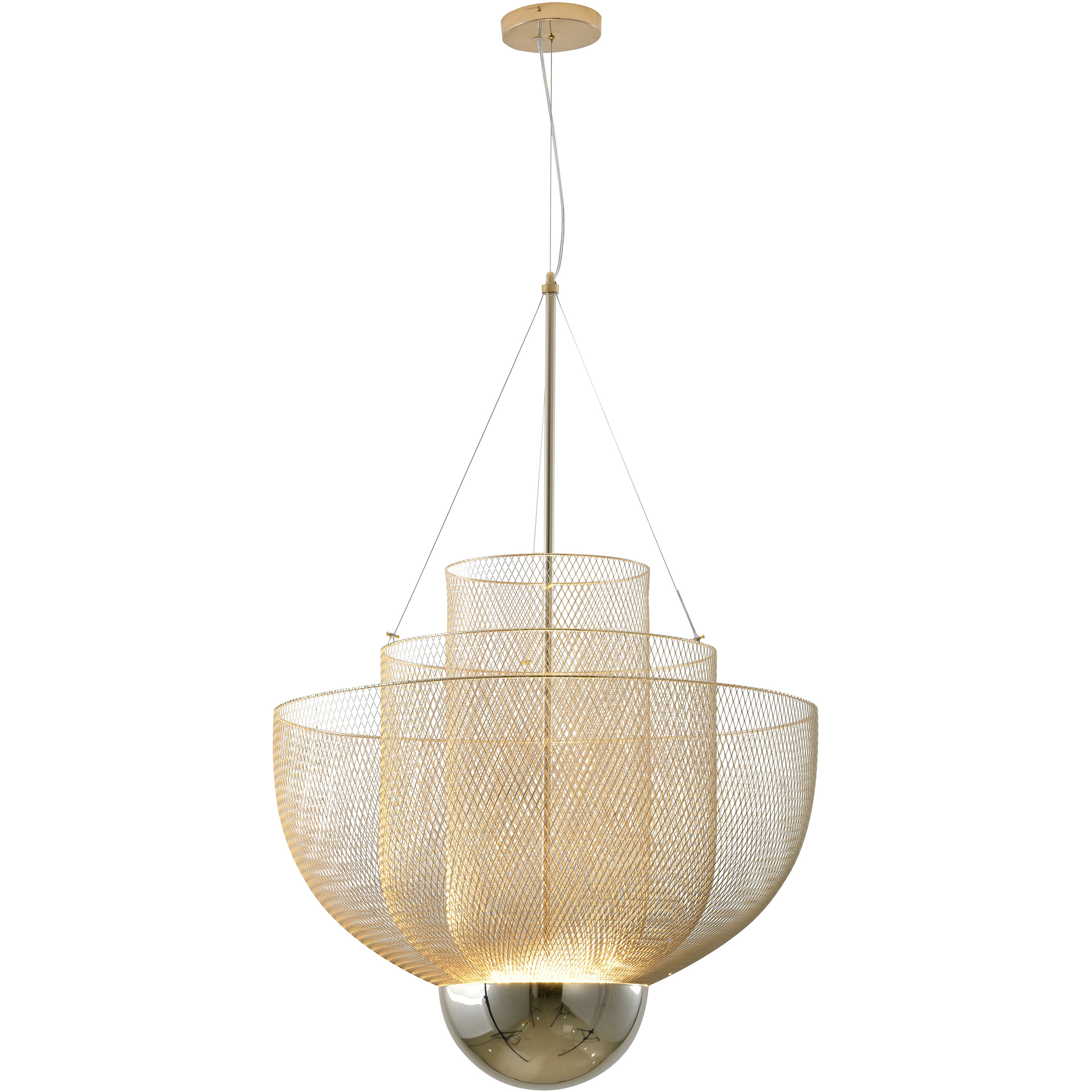 Canada LED 31.5 inch Gold Chandelier Ceiling Light
