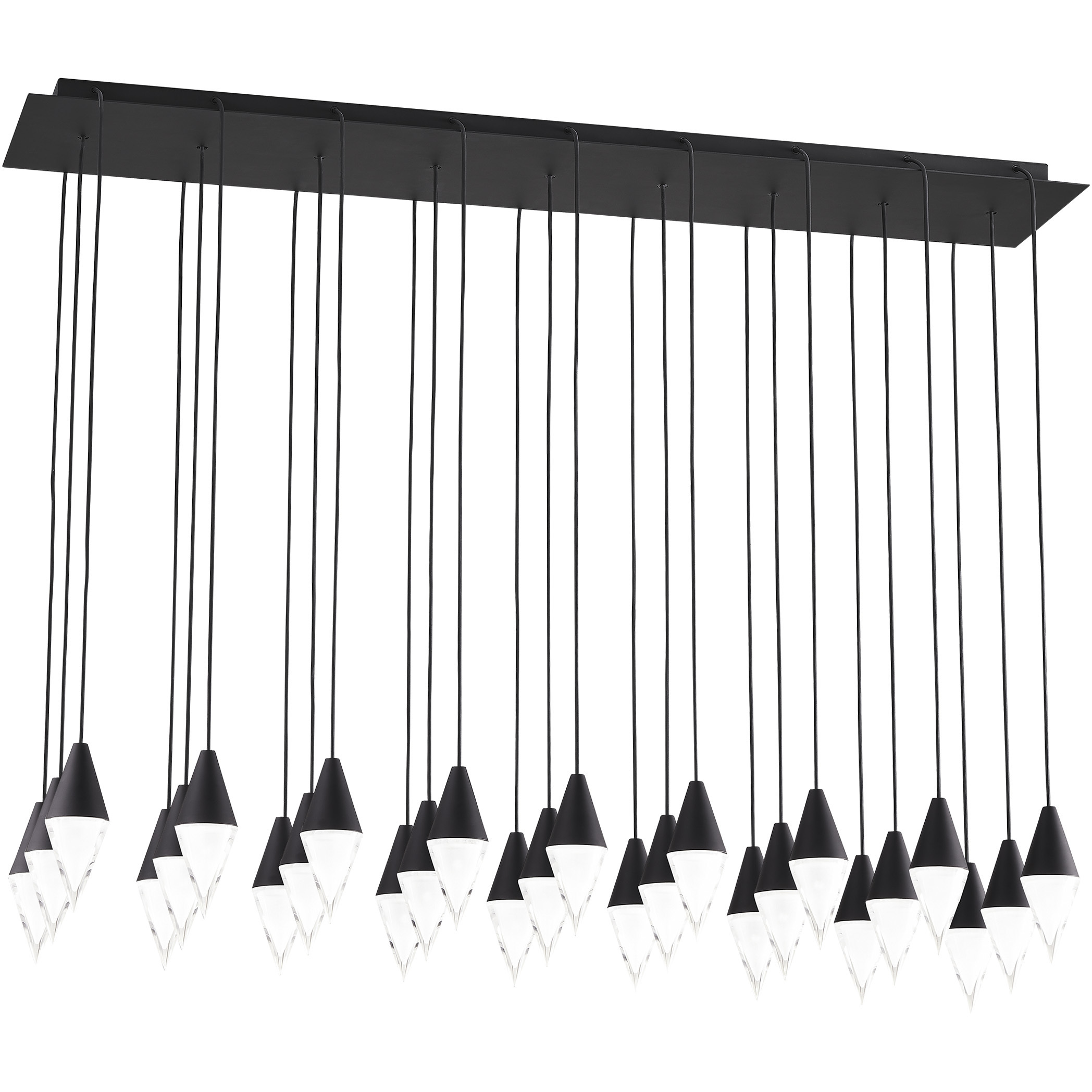 Sean Lavin Turret LED Nightshade Black Chandelier Ceiling Light, Integrated LED