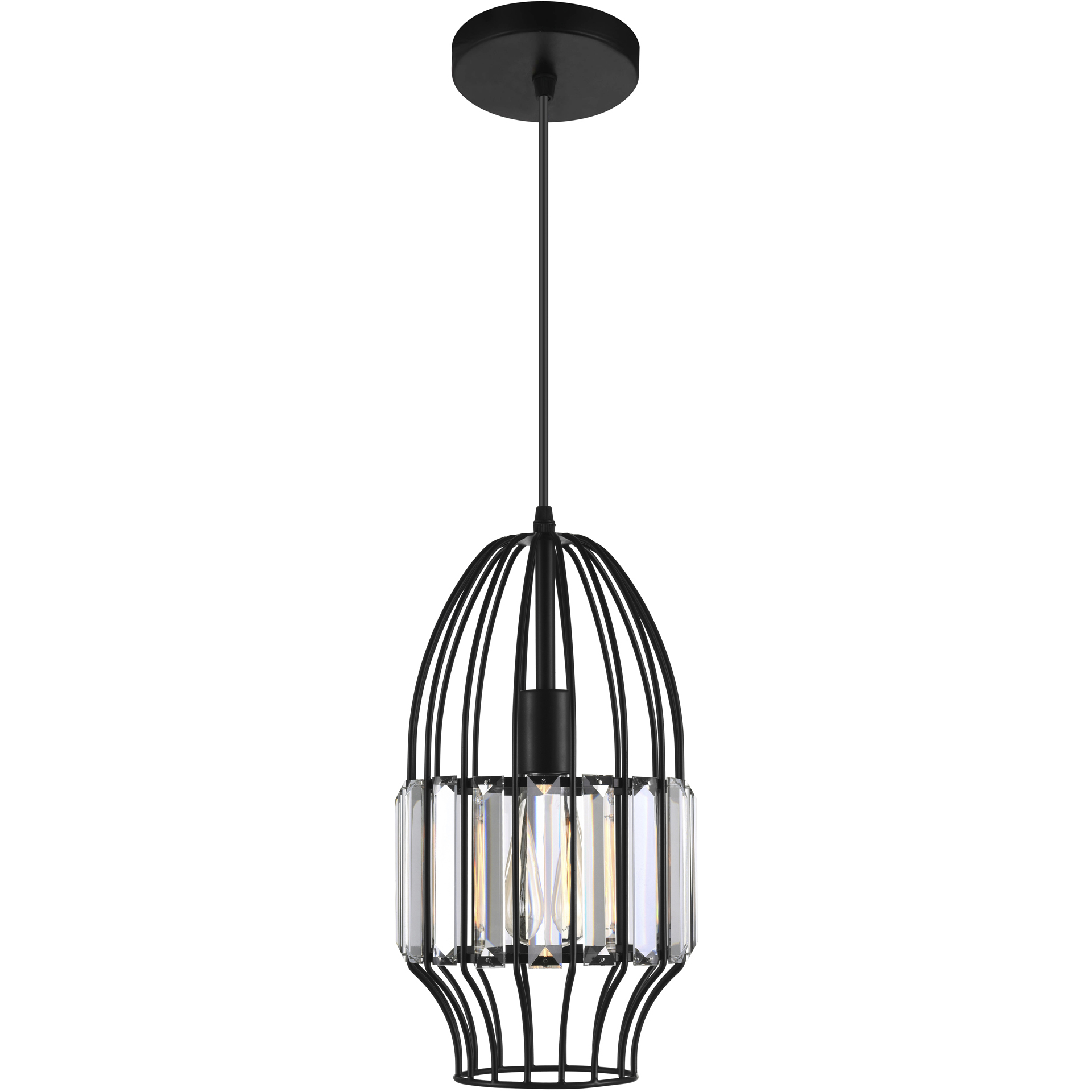 Alethia 1 Light 7 inch Black Down Mini Pendant Ceiling Light