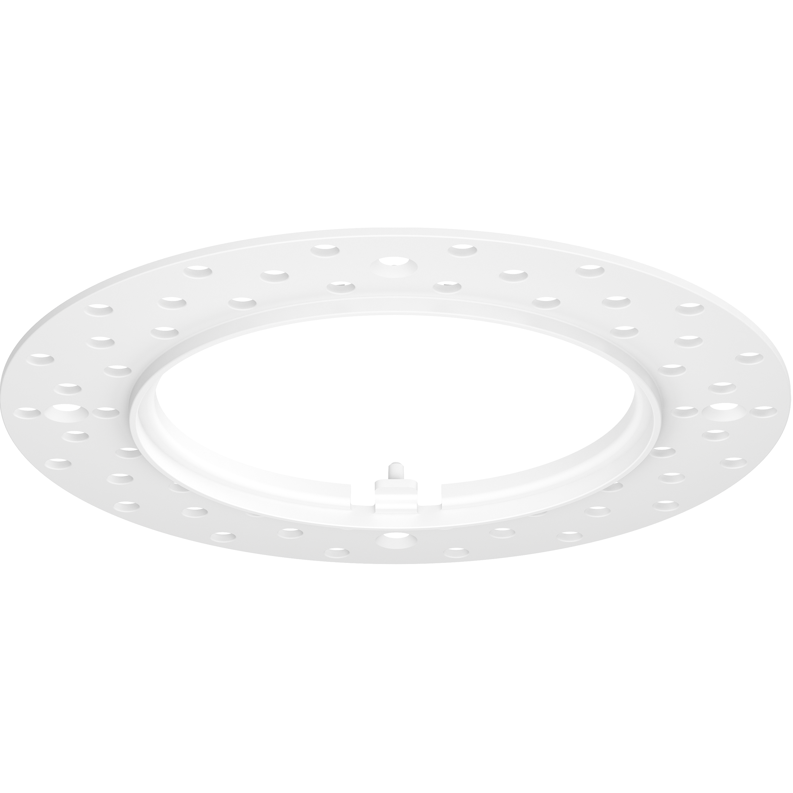 Crisp White Trimless Mud-In Ring