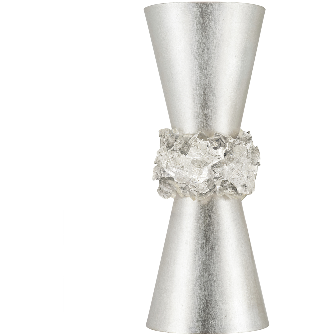 Arctic Halo 2 Light 5.5 inch Silver Sconce Wall Light