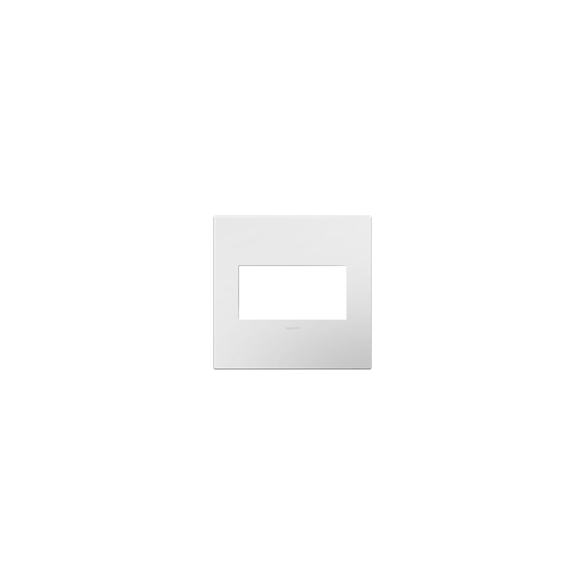 Adorne Gloss White Wall Plate, 2-Gang 