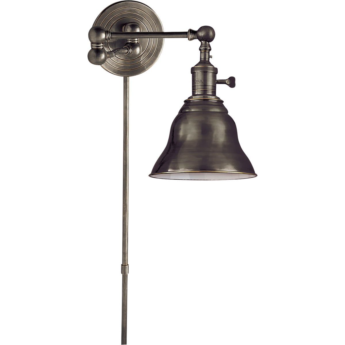 Chapman & Myers Boston2 15 inch 60 watt Bronze Swing Arm Wall Light