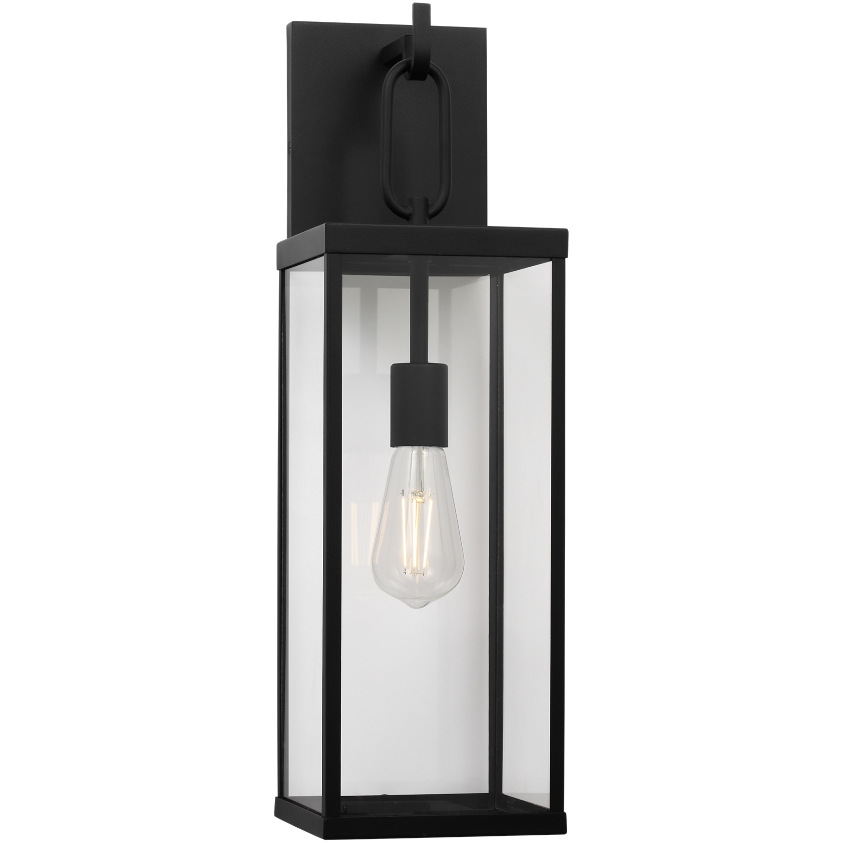 Rox LED 22 inch Textured Black Outdoor Wall Lantern