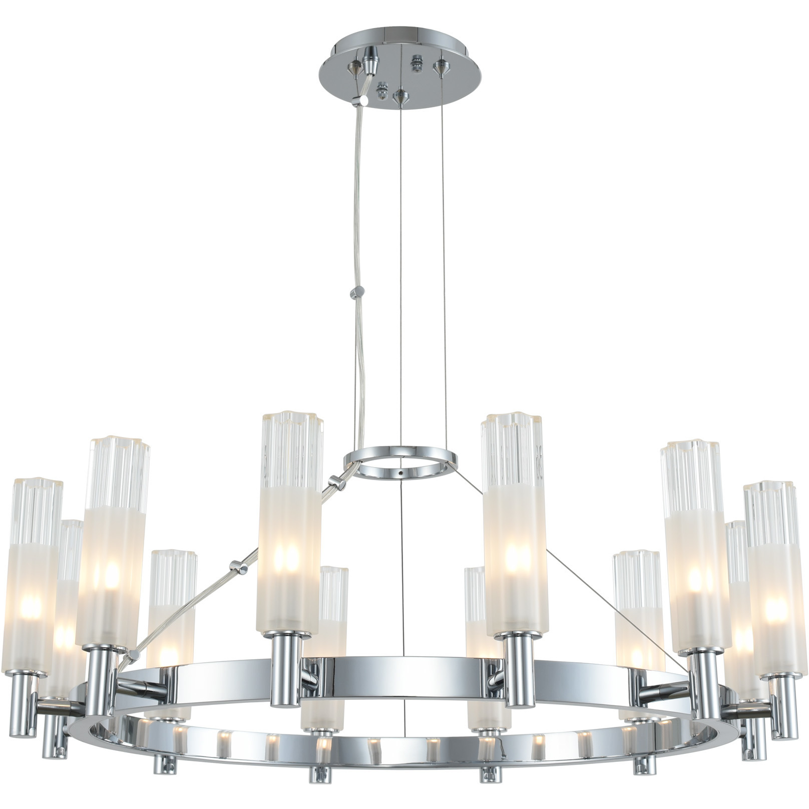 Lorne LED 27 inch Chrome Chandelier Ceiling Light