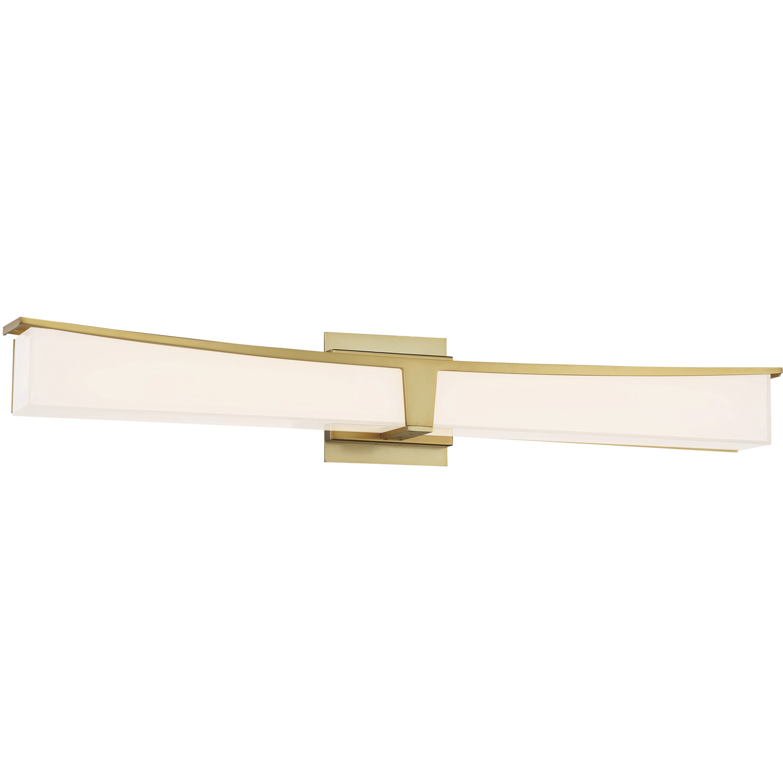 Plane LED 30 inch Honey Gold Bath Light Wall Light