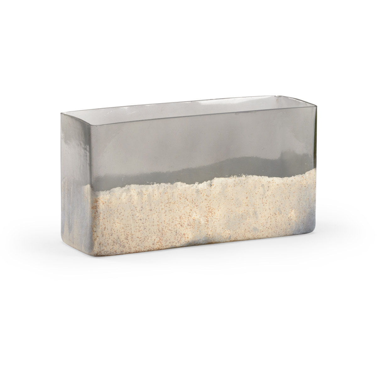 Chelsea House Zinc/Rusticated Whtie Planter, Large