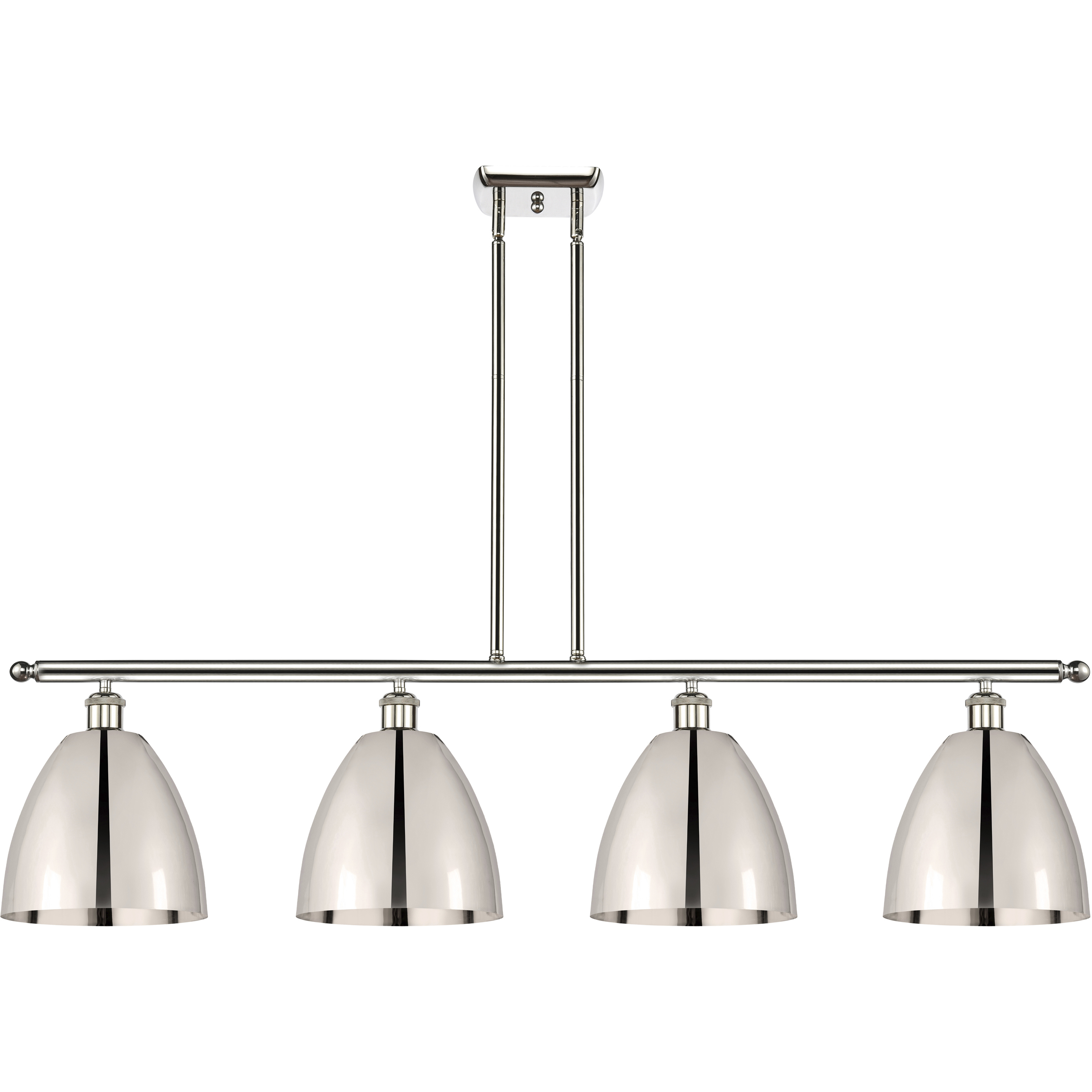 Ballston Dome 4 Light 48 inch Polished Nickel Island Light Ceiling Light
