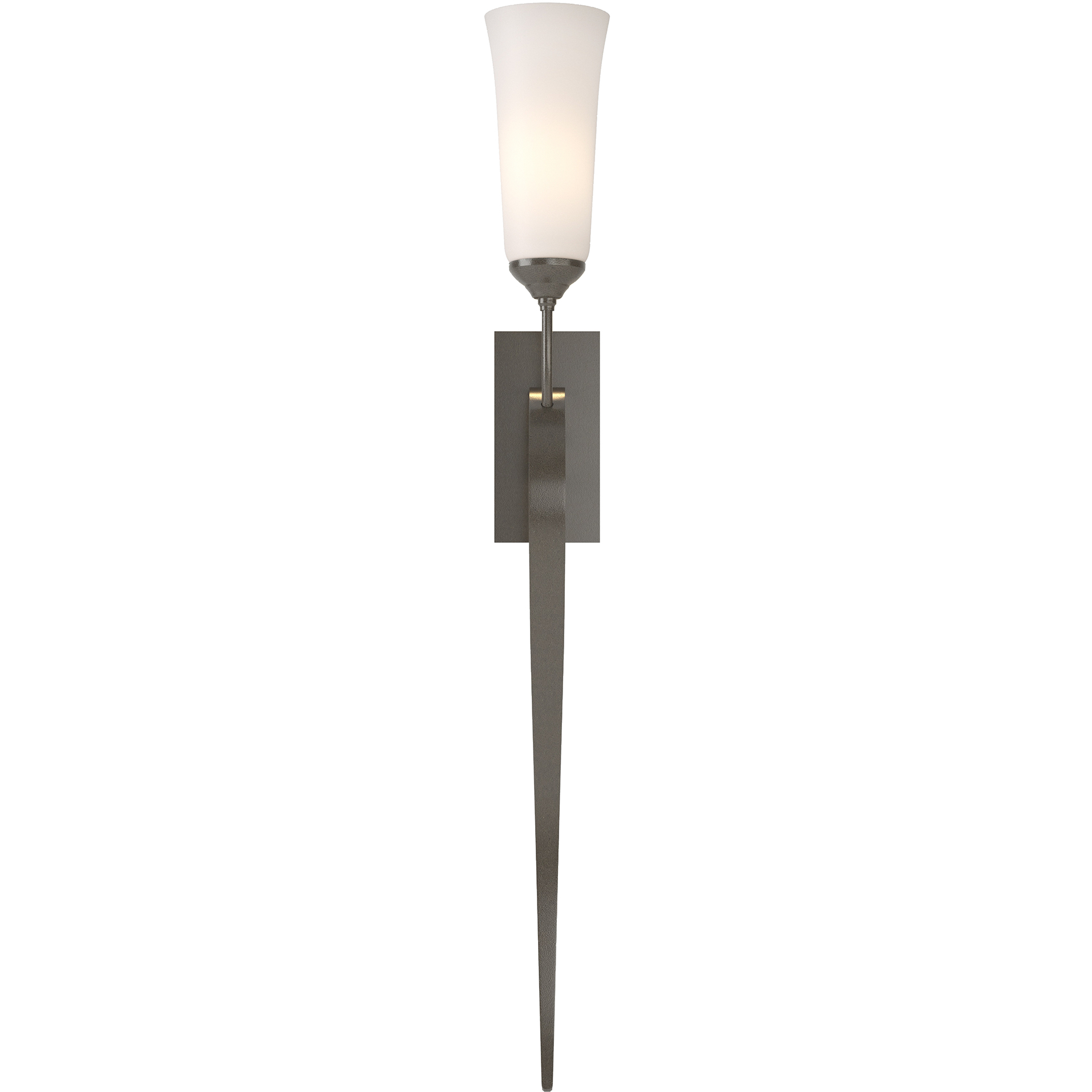Sweeping Taper 1 Light 4.8 inch Dark Smoke ADA Sconce Wall Light in Incandescent
