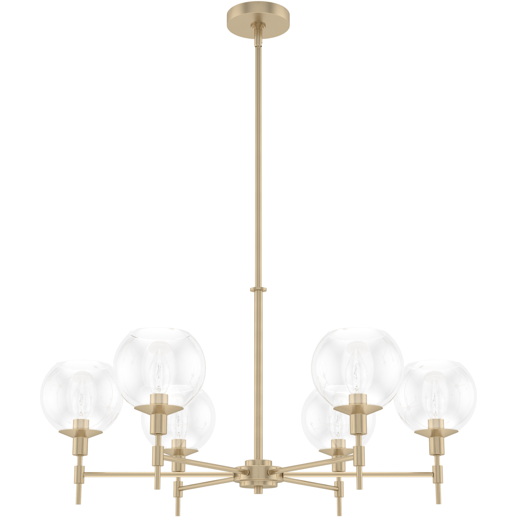 Xidane 6 Light 32 inch Alturas Gold Chandelier Ceiling Light