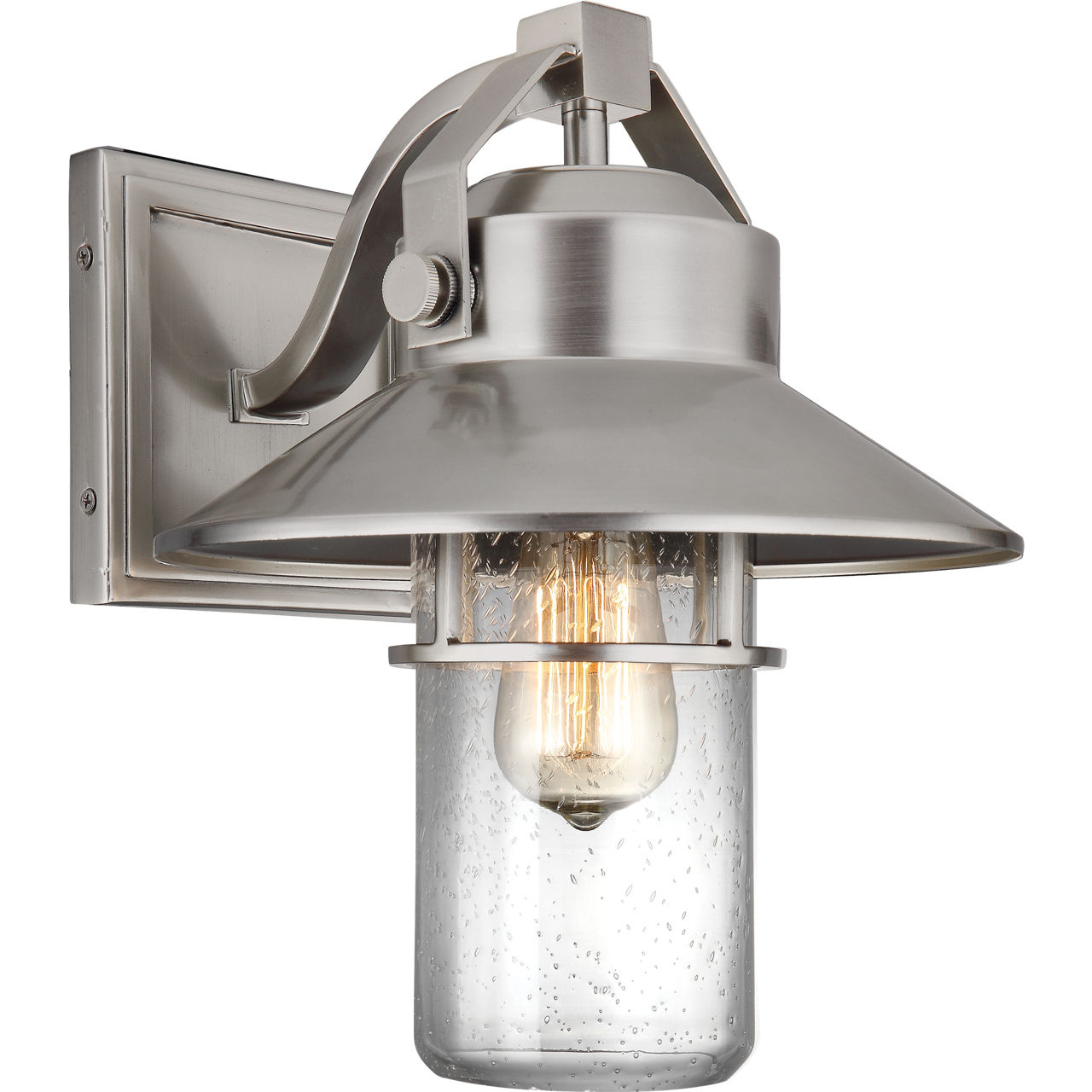 Sean Lavin Boynton 1 Light 12.88 inch Painted Brushed Steel Outdoor Wall Lantern