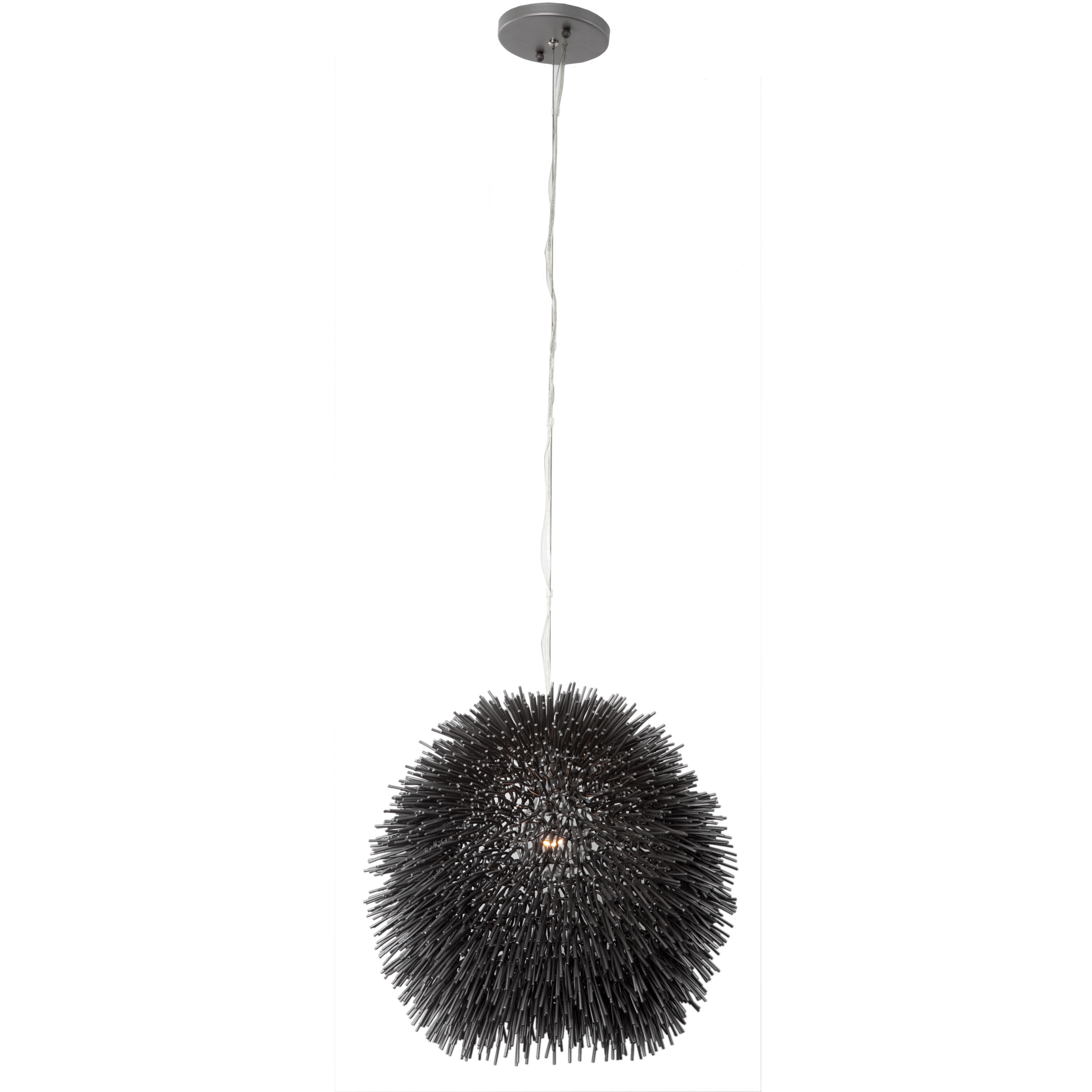 Urchin 1 Light 9 inch Black Mini Pendant Ceiling Light