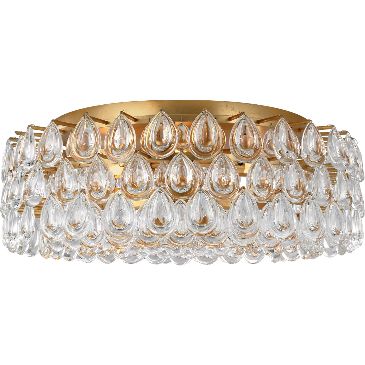 AERIN Liscia 6 Light 25 inch Gild Flush Mount Ceiling Light, Large