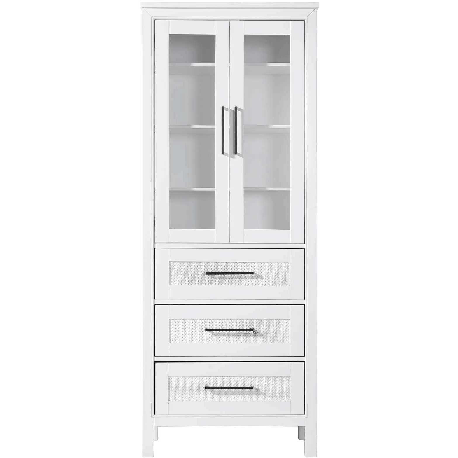 Alina White Bathroom Storage Cabinet